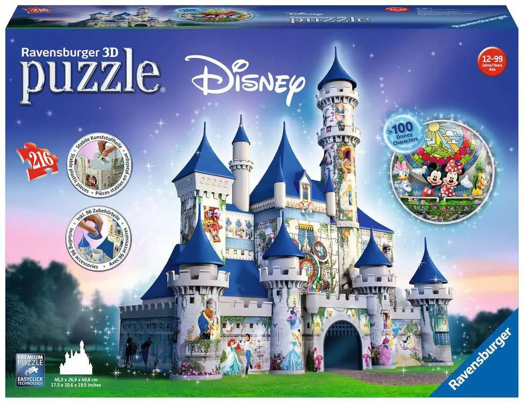 Disney 3D Puzzle Disney Castle (216 dielikov) produktová fotografia