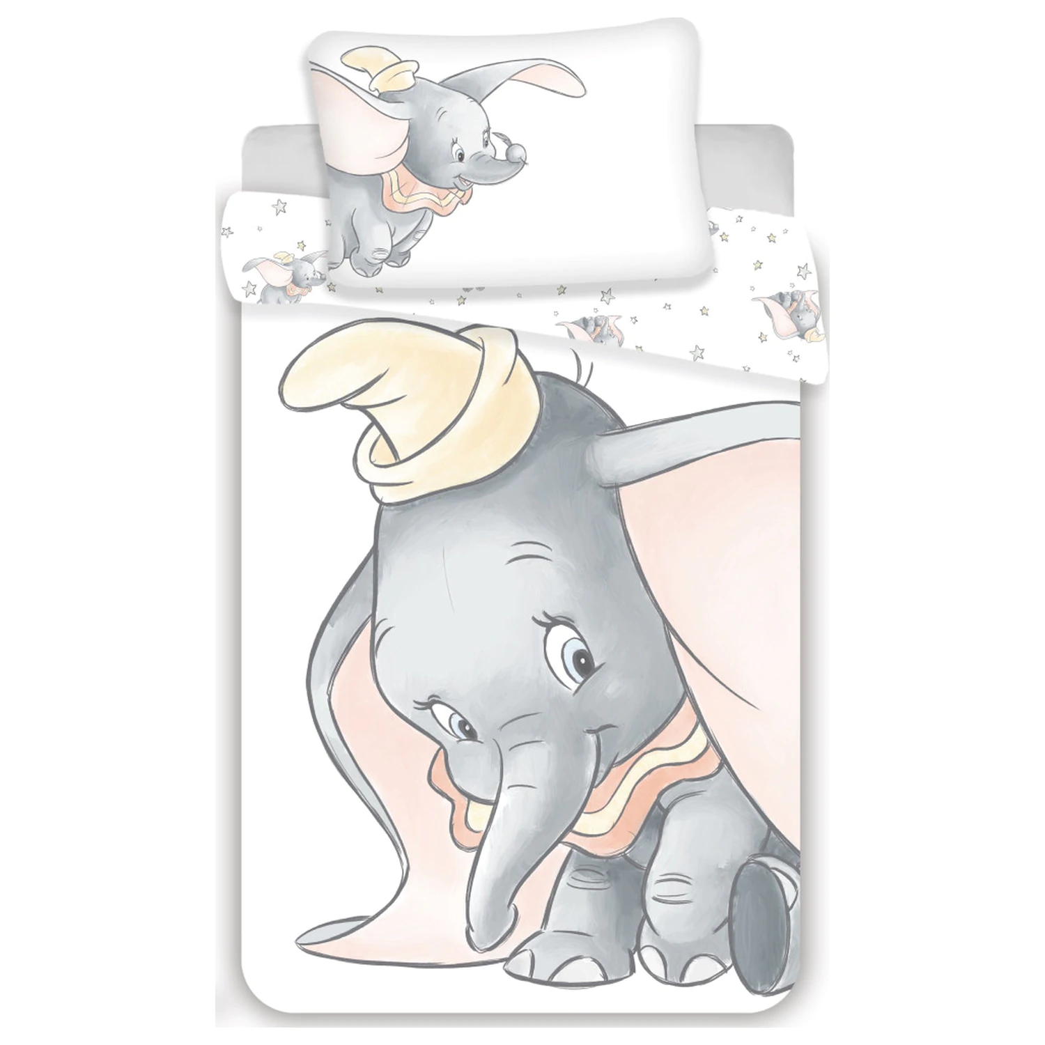 Disney Dumbo sivá obliečka na paplón pre batoľatá a predškolákov produktová fotografia