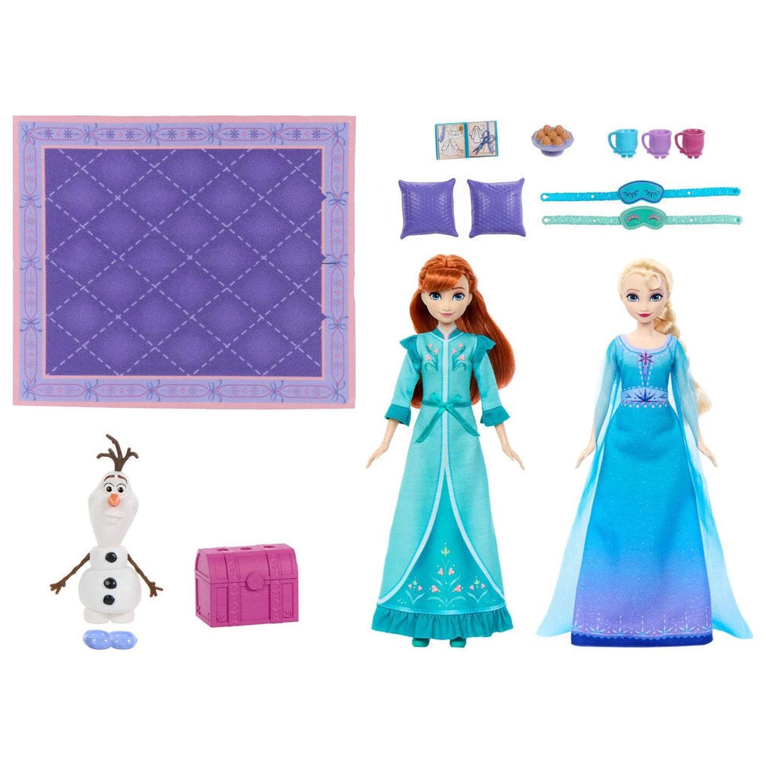 Disney Frozen Pyžamová párty herný set Elsa a Anna produktová fotografia
