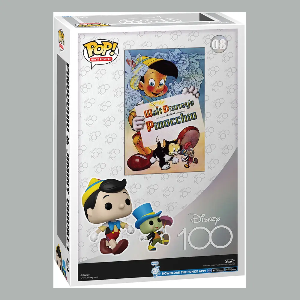 Disney POP! Poster a filmom & figúrka Pinocchio 9 cm termékfotó