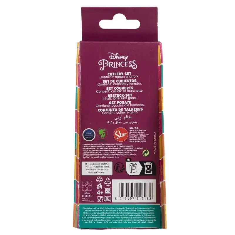 Disney Princess Set 2 kovové príbory produktová fotografia