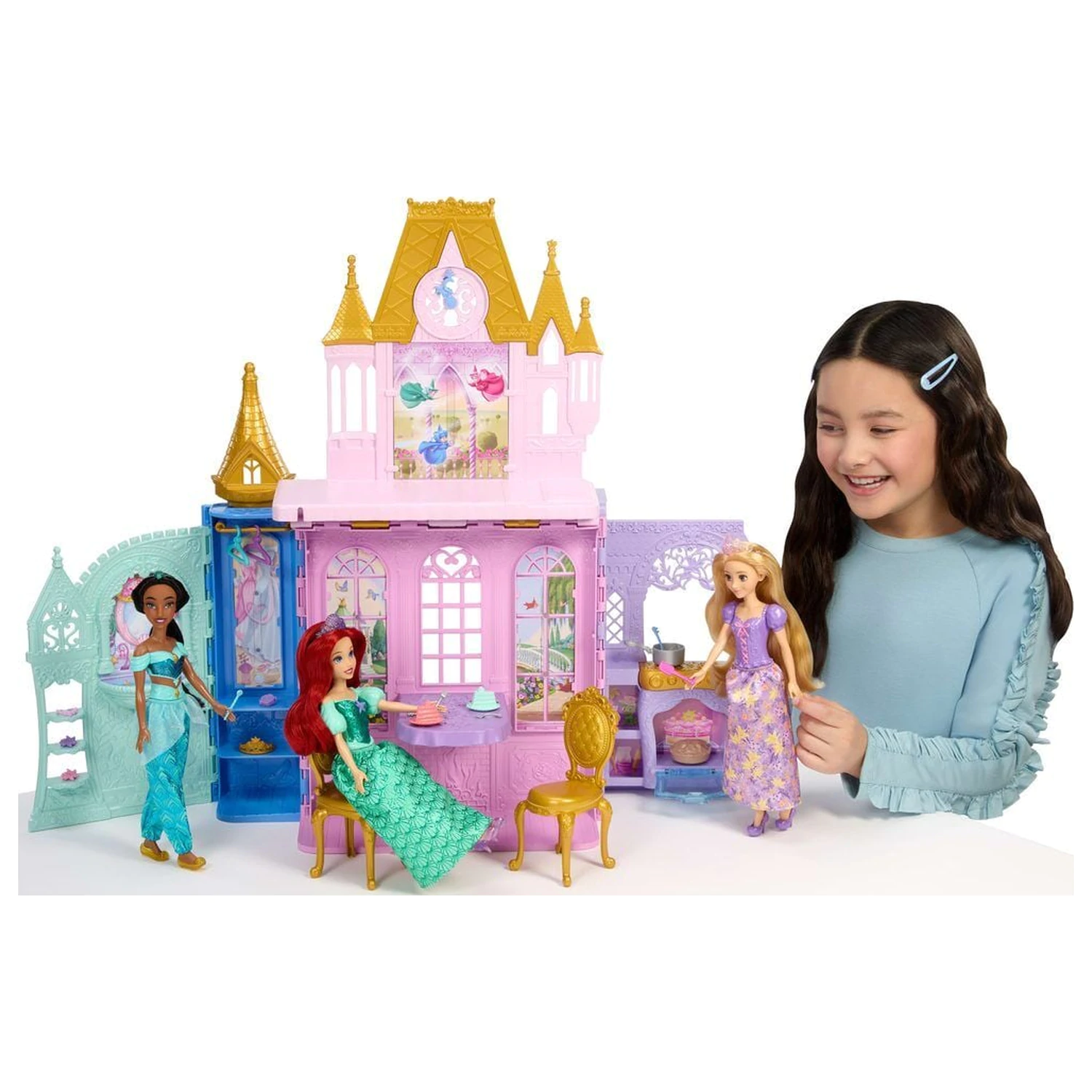Disney Princess Rapunzel Bábika a Zlož a prenes Hrad herná sada produktová fotografia