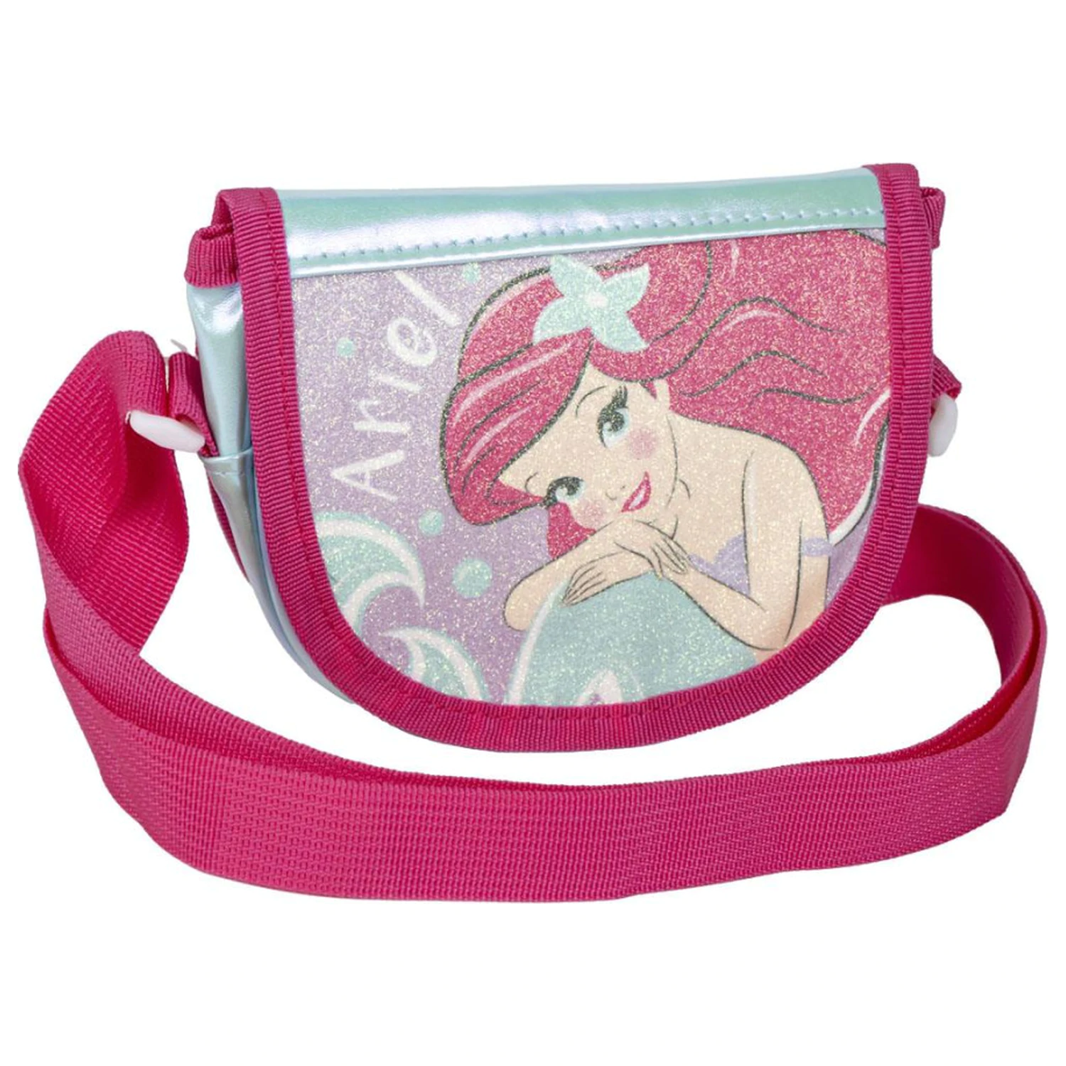 Disney Princess Ariel trblietavá crossbody taška cez rameno produktová fotografia
