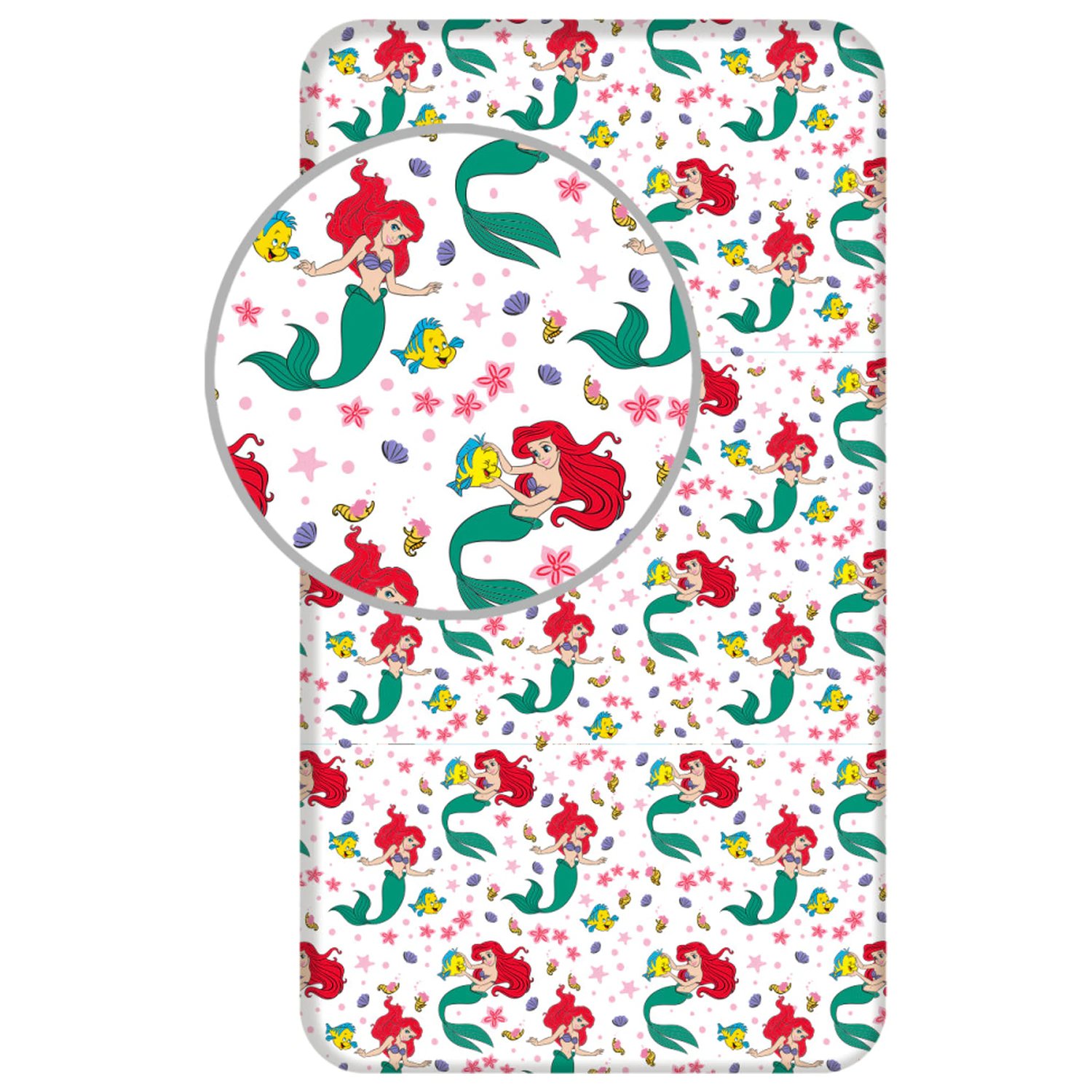 Disney Princess Ariel plachta s gumičkou 90x200 cm produktová fotografia