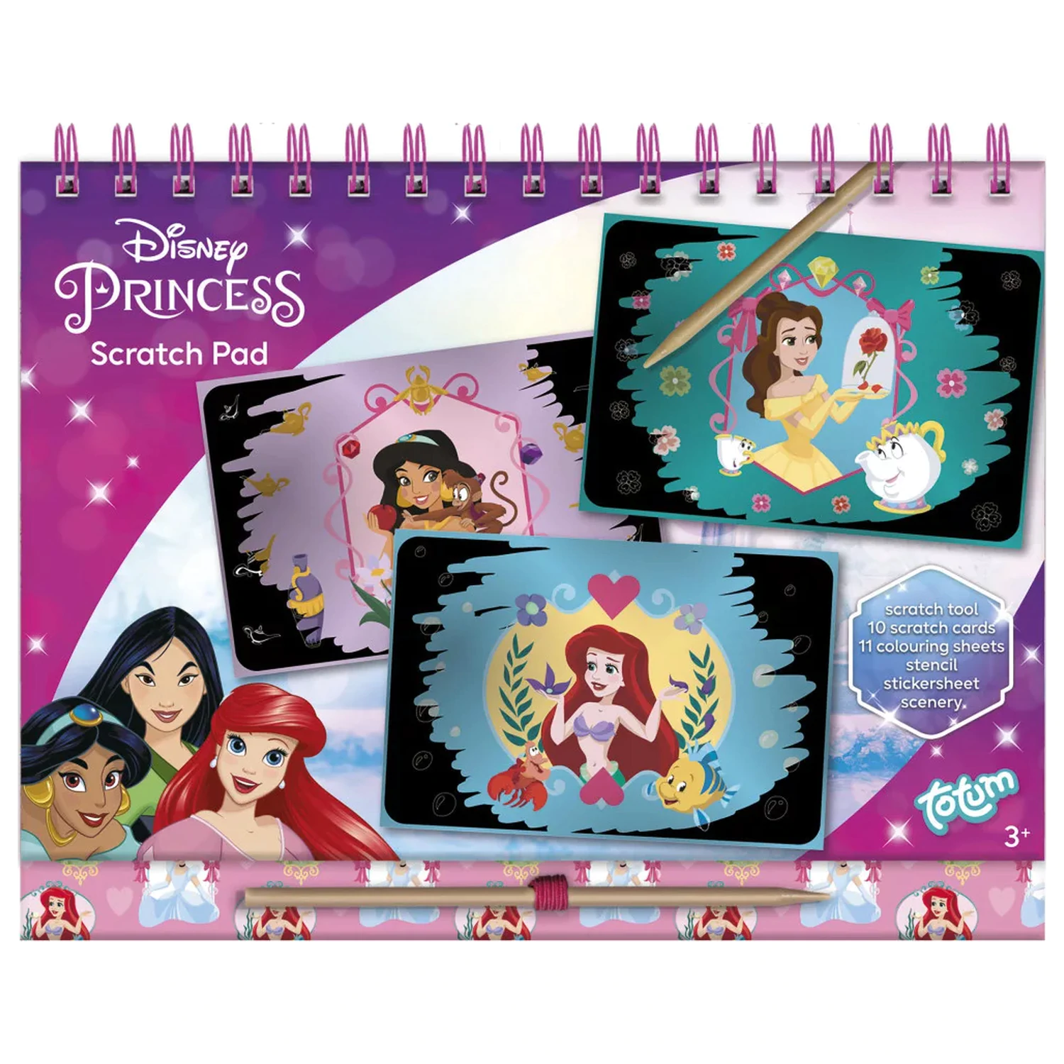 Disney Princess Skrášľovacia škrabacia umelecká súprava a súprava aktivít produktová fotografia