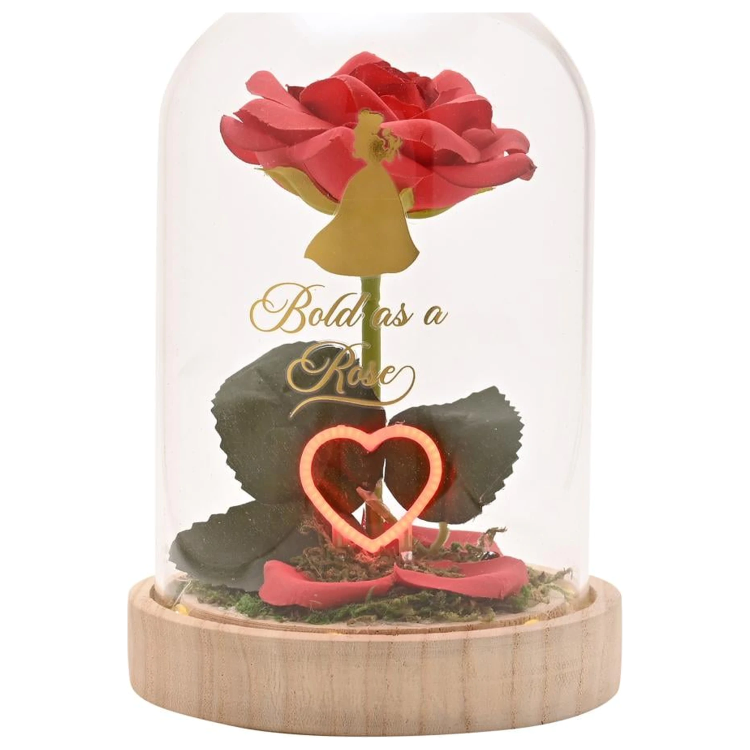 Disney Princess Belle kvetinová Cloche s neónovým svetlom produktová fotografia