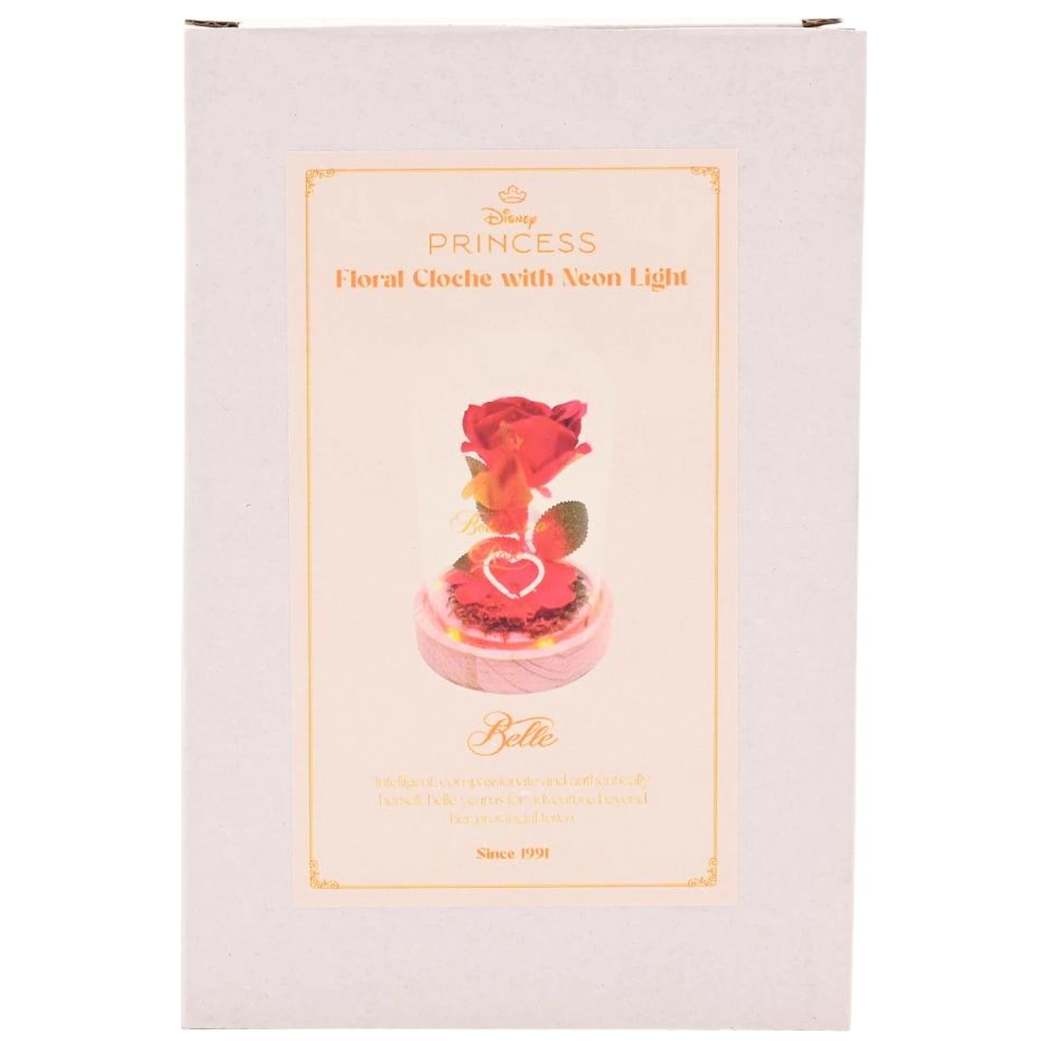 Disney Princess Belle kvetinová Cloche s neónovým svetlom produktová fotografia