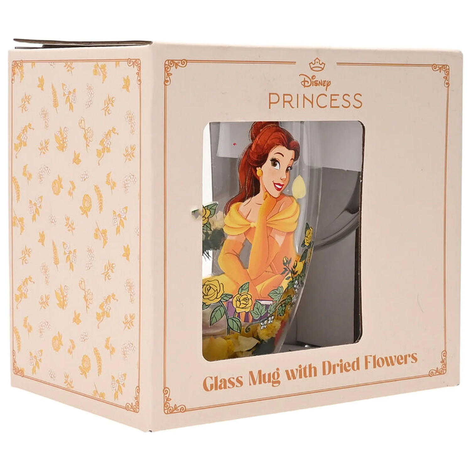 Disney Princess Belle Sklo so sušenými kvetmi 300 ml produktová fotografia
