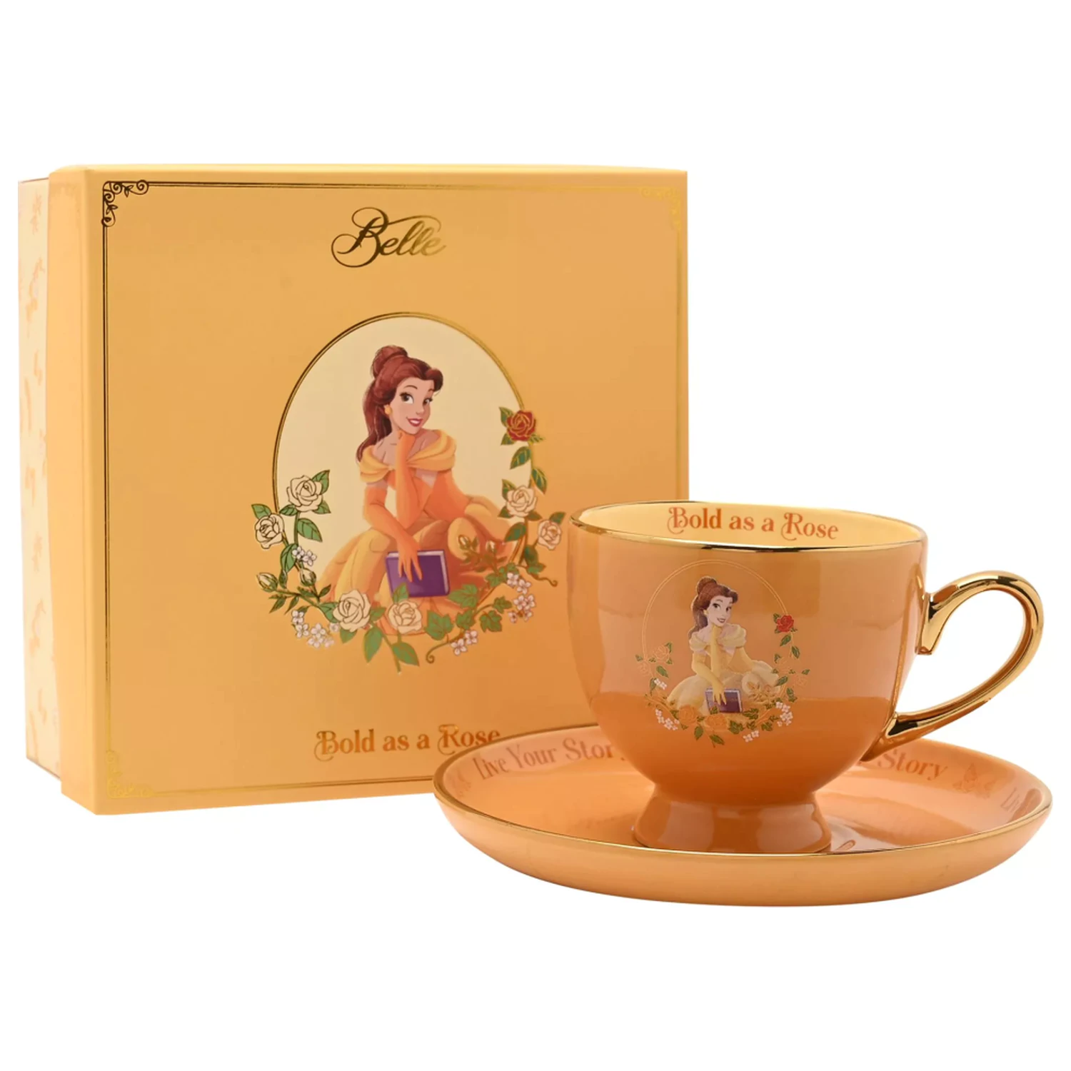 Disney Princess Belle čajová šálka + podšálka 207 ml produktová fotografia