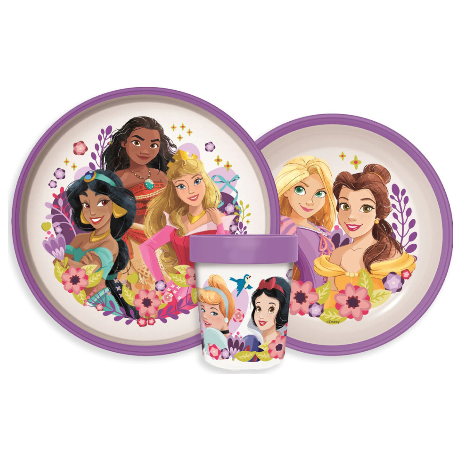 Disney Princess Courageous Heart Protišmykový jedálenský set, micro plastový set produktová fotografia