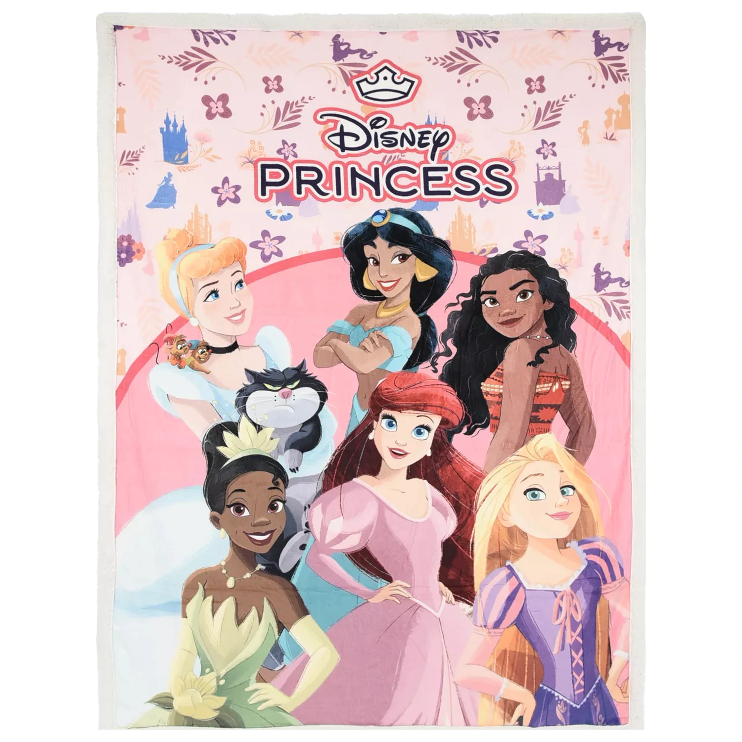Disney Princess Floral Fantasy sherpa deka 140x190 cm produktová fotografia