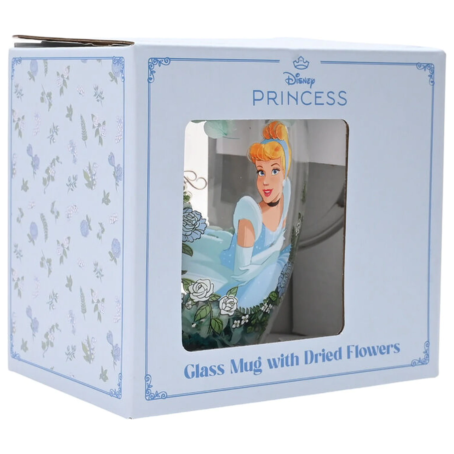 Disney Princess Cinderella Sklo so sušenými kvetmi 300 ml produktová fotografia