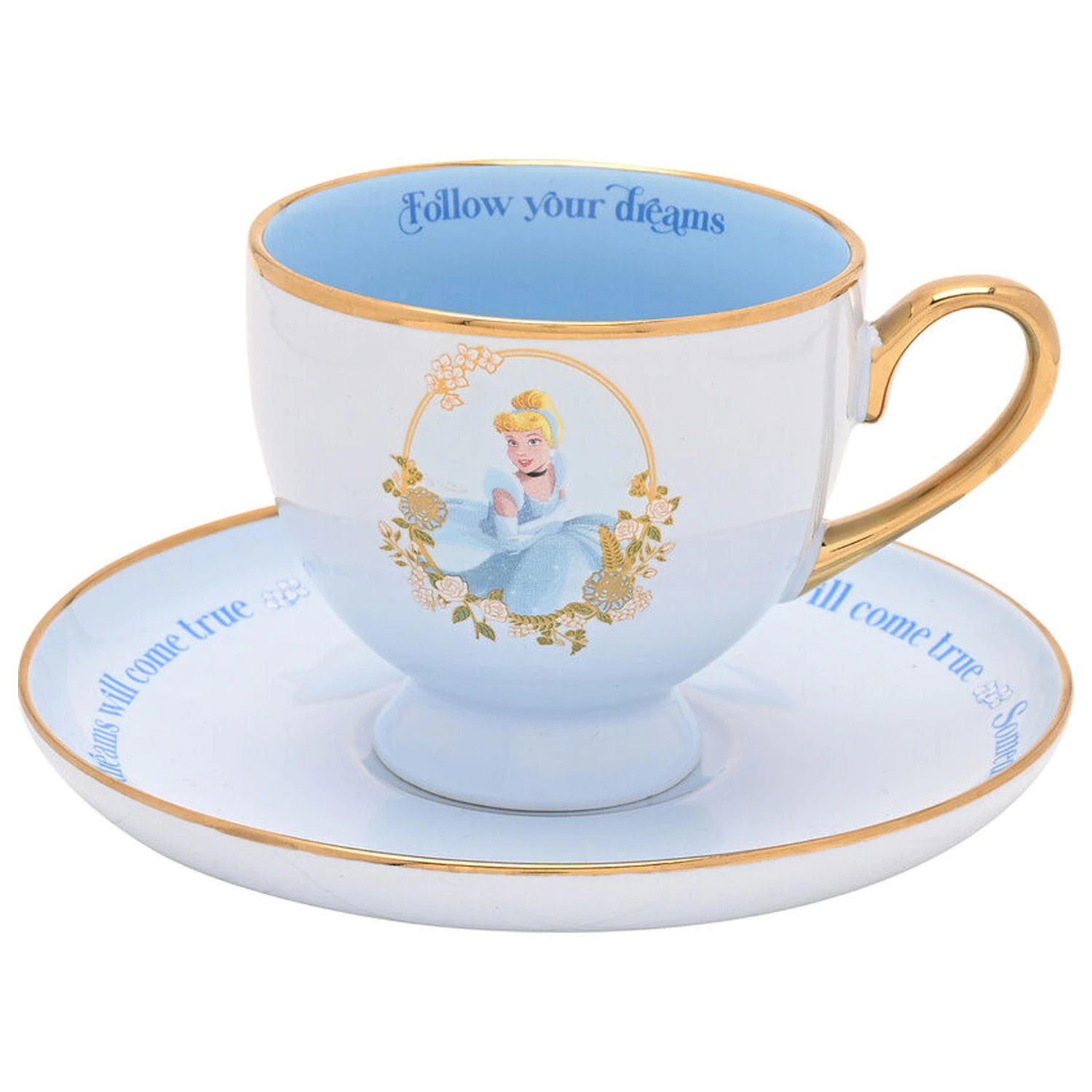 Disney Princess Cinderella šálka na čaj a podšálka produktová fotografia
