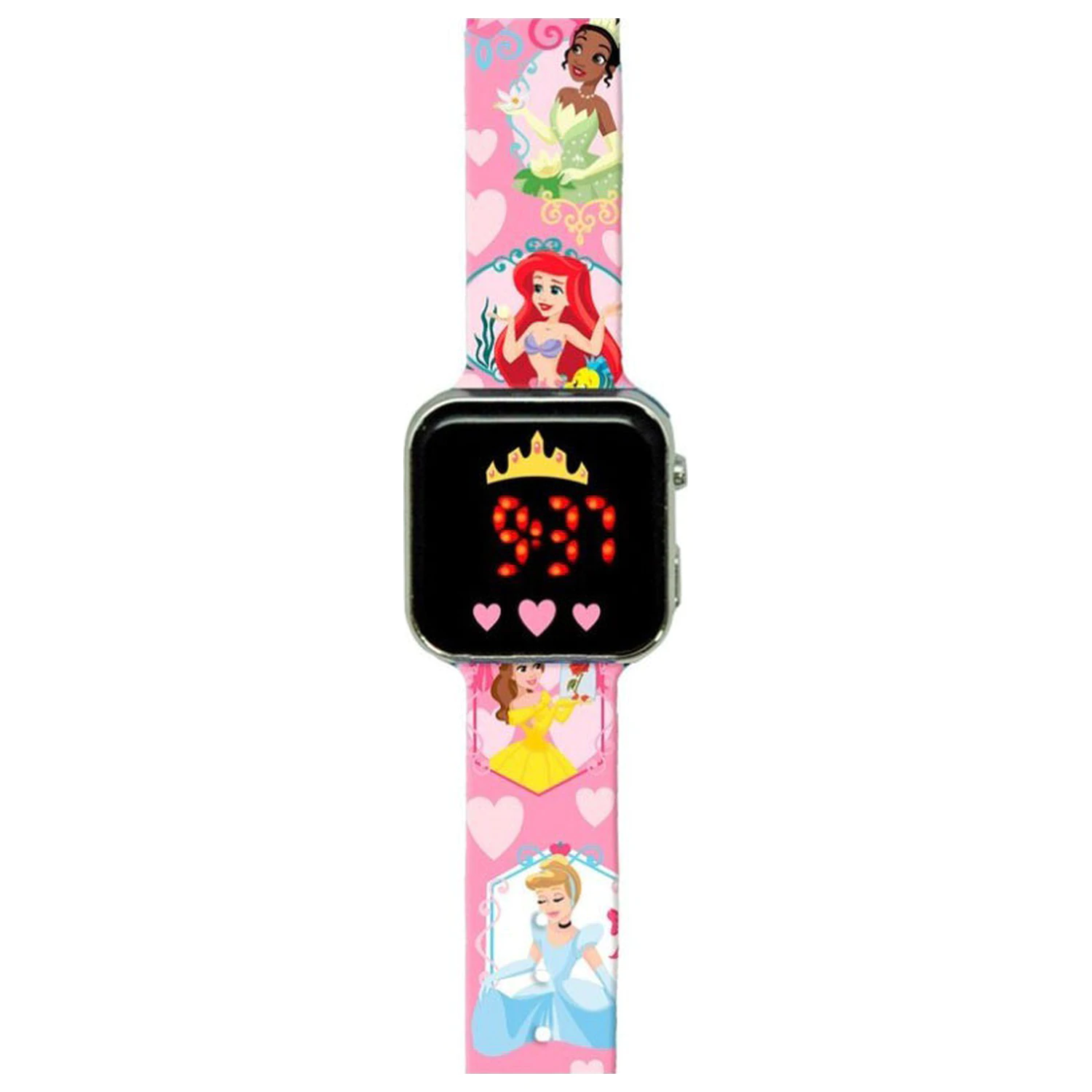 Disney Princess Heart digitálne LED náramkové hodinky produktová fotografia