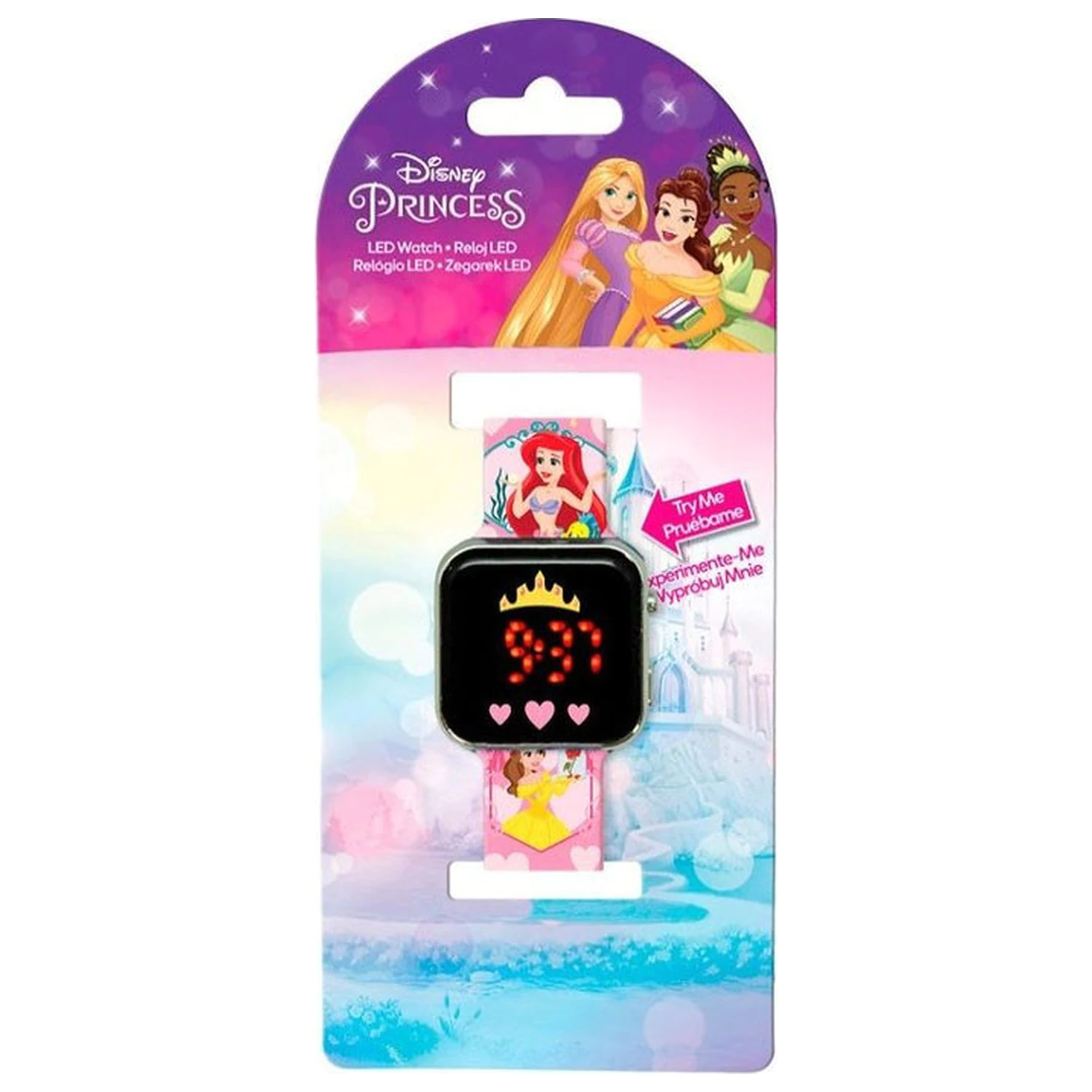 Disney Princess Heart digitálne LED náramkové hodinky produktová fotografia