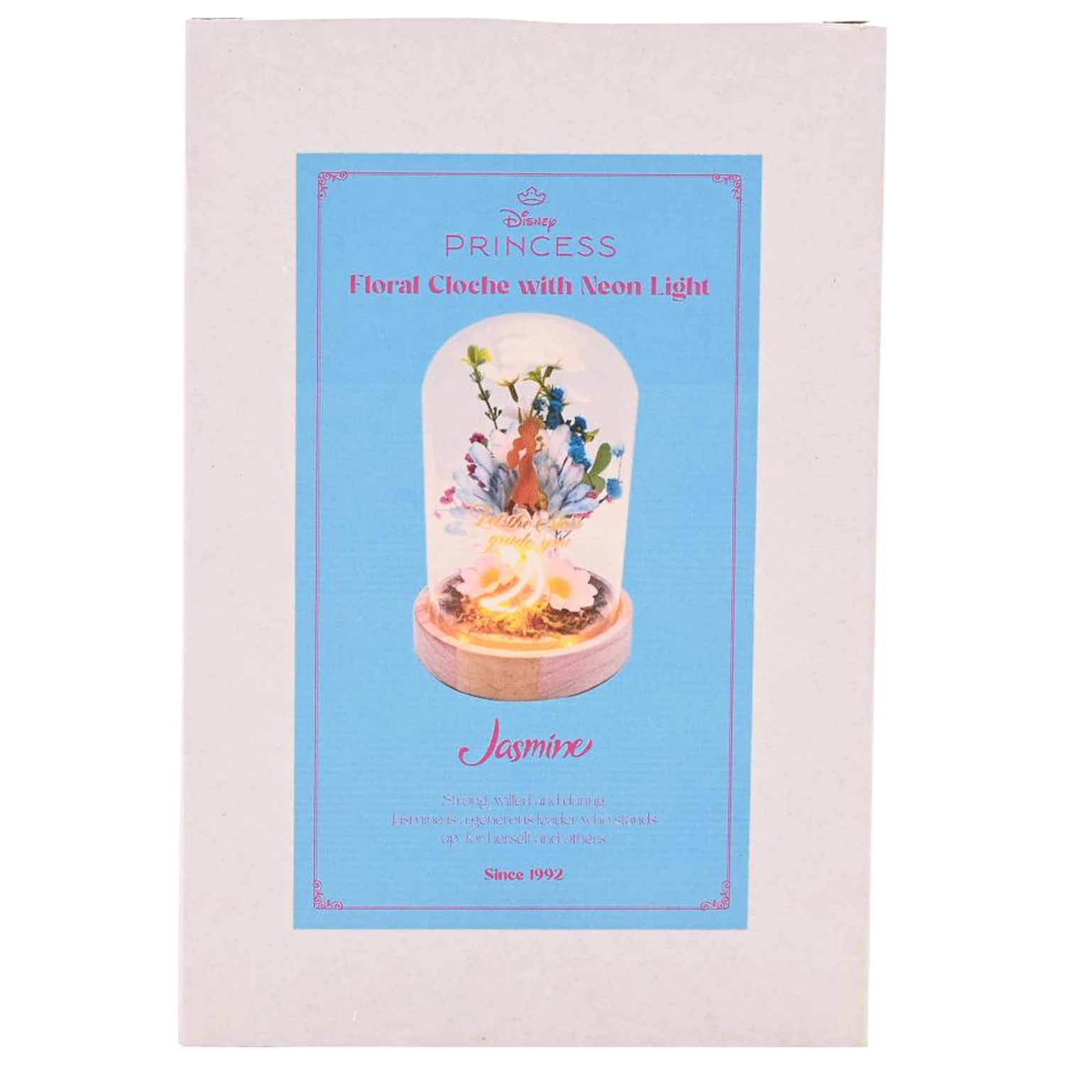 Disney Princess Jasmine kvetinový zvon s neónovým svetlom produktová fotografia