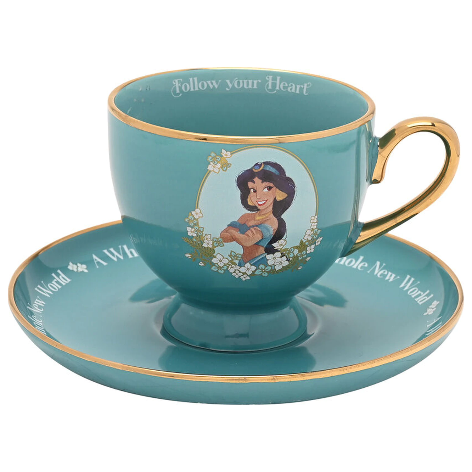 Disney Princess Jasmine šálka na čaj a podšálka produktová fotografia