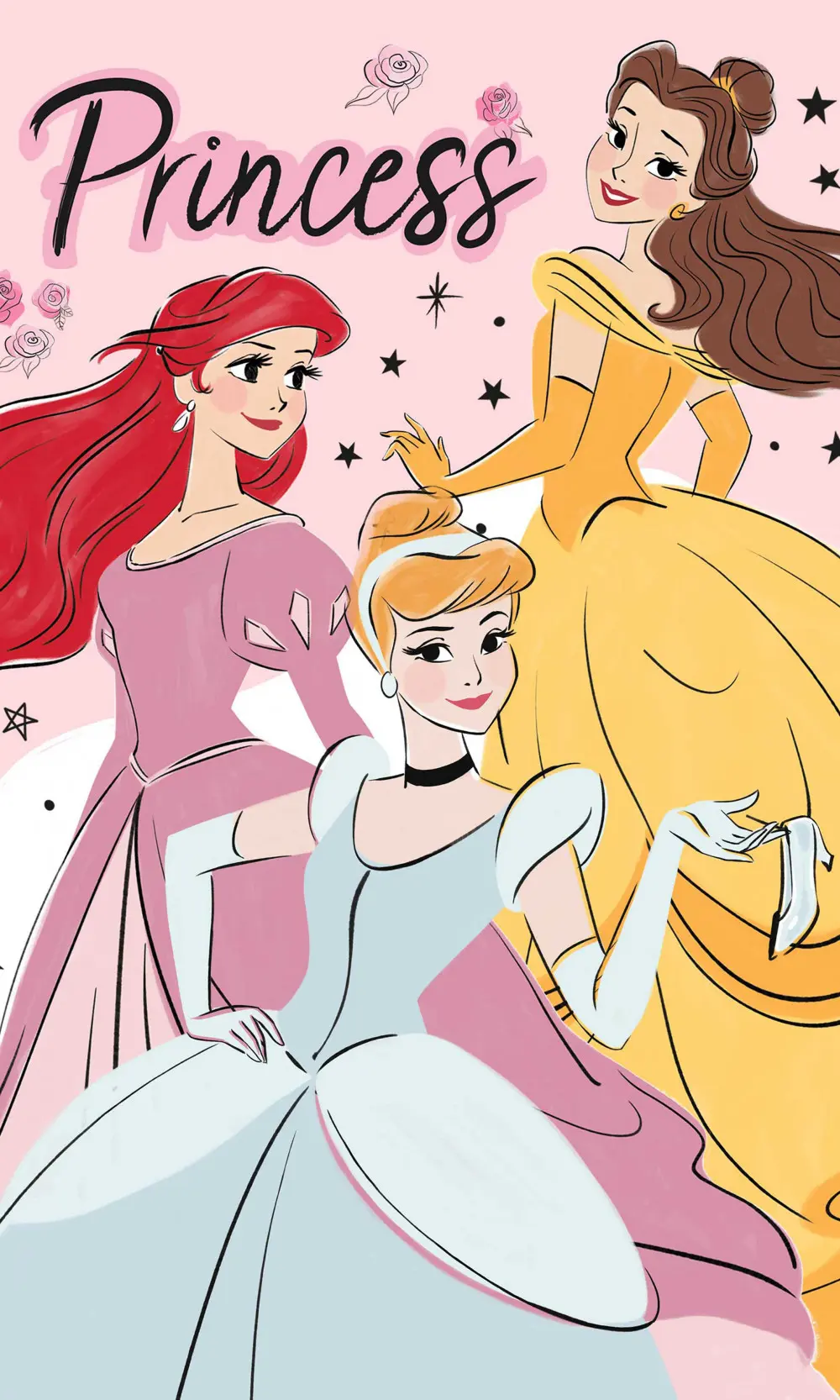 Disney Princess Hand Towel Face Towel, uterák 30*50 cm produktová fotografia