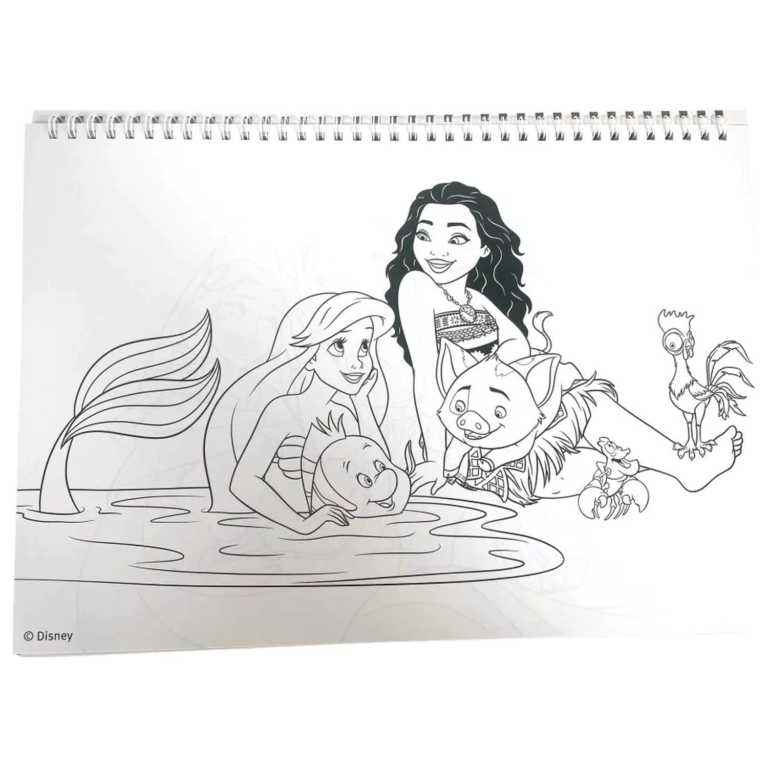 Disney Princesses Life A/4 špirálový skicár 40 listov s nálepkami produktová fotografia