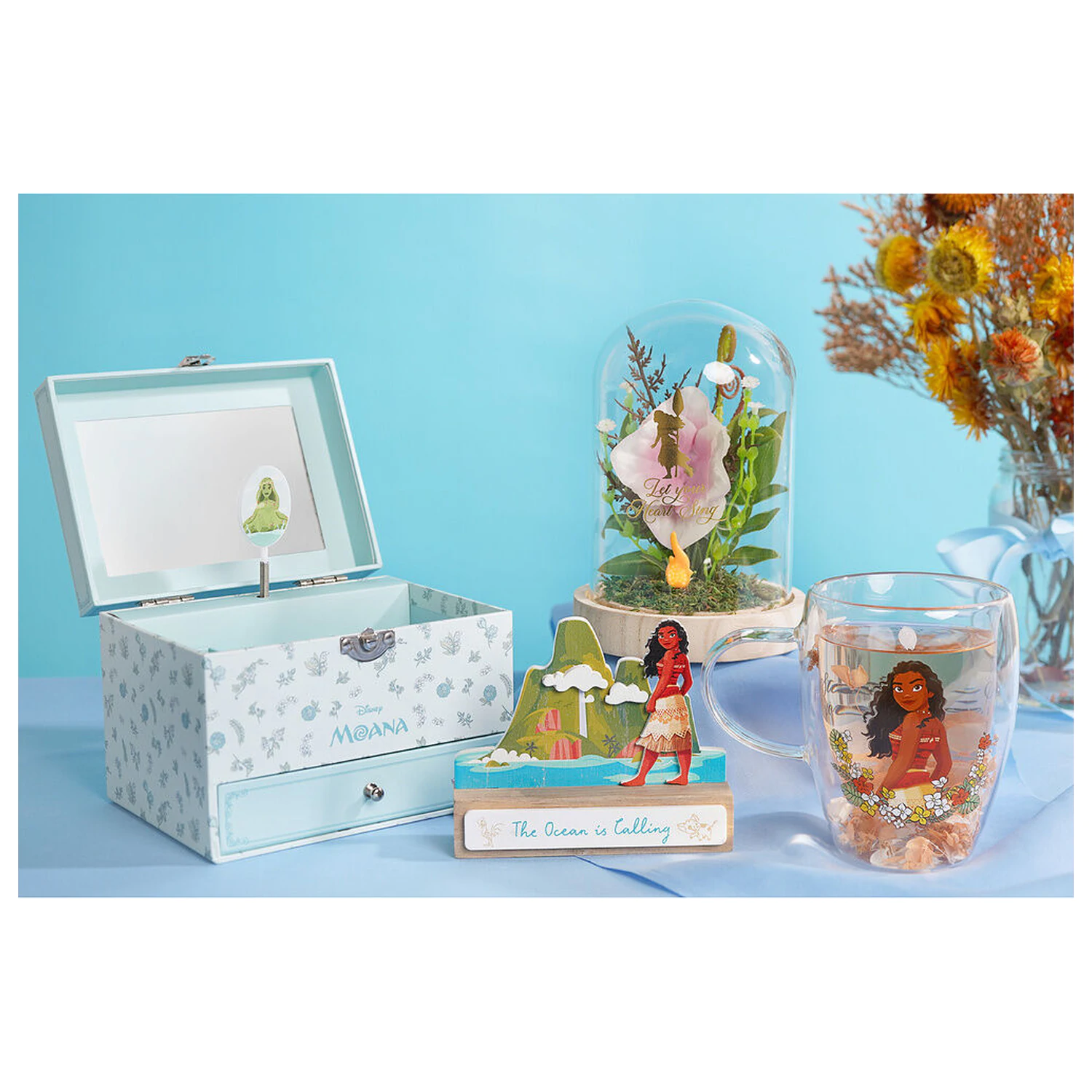 Disney Princess Moana pohár so sušenými kvetmi 300 ml produktová fotografia