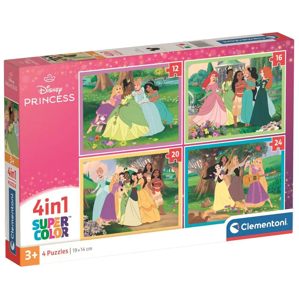 Disney Princess puzzle 12+16+20+24 dielikov produktová fotografia