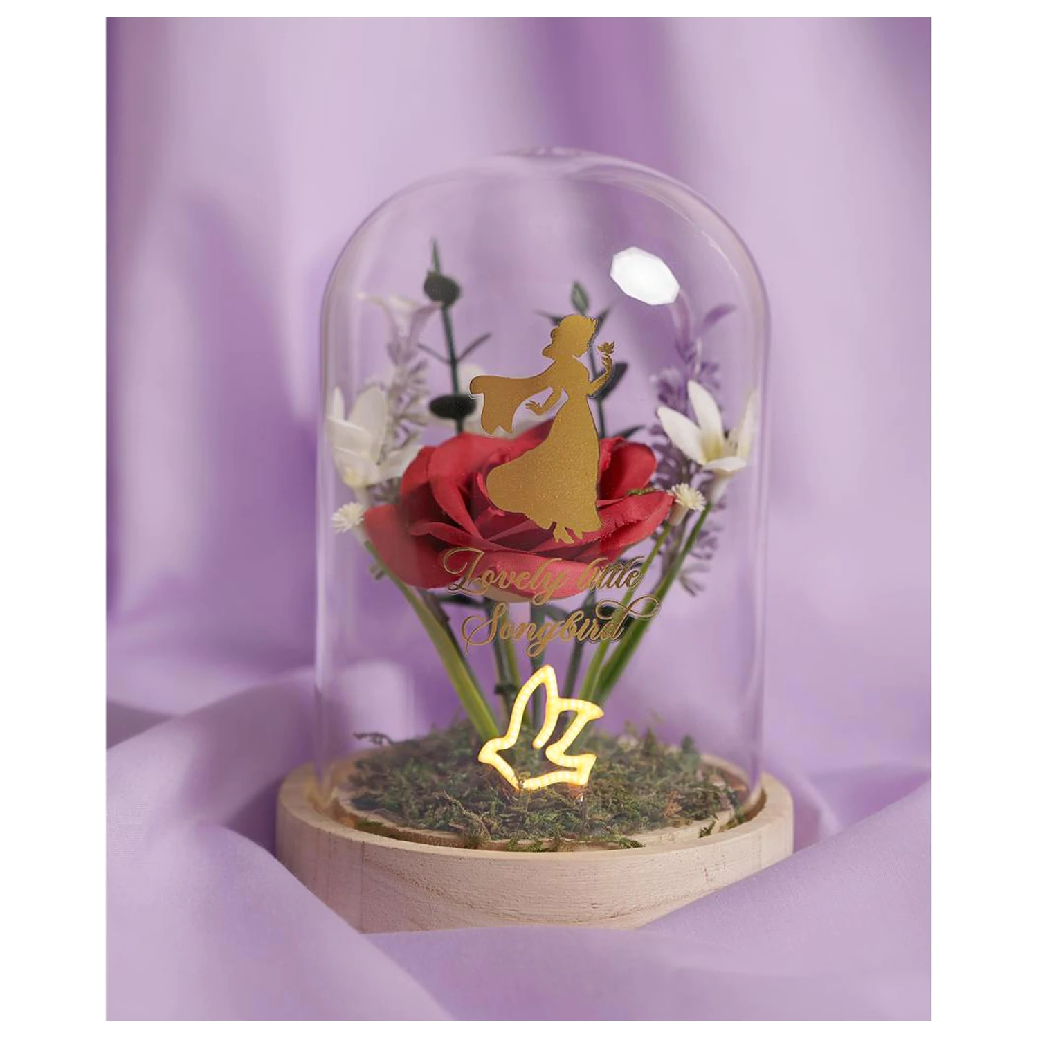 Disney Princess Snow White kvetinový Cloche s neónovým svetlom produktová fotografia