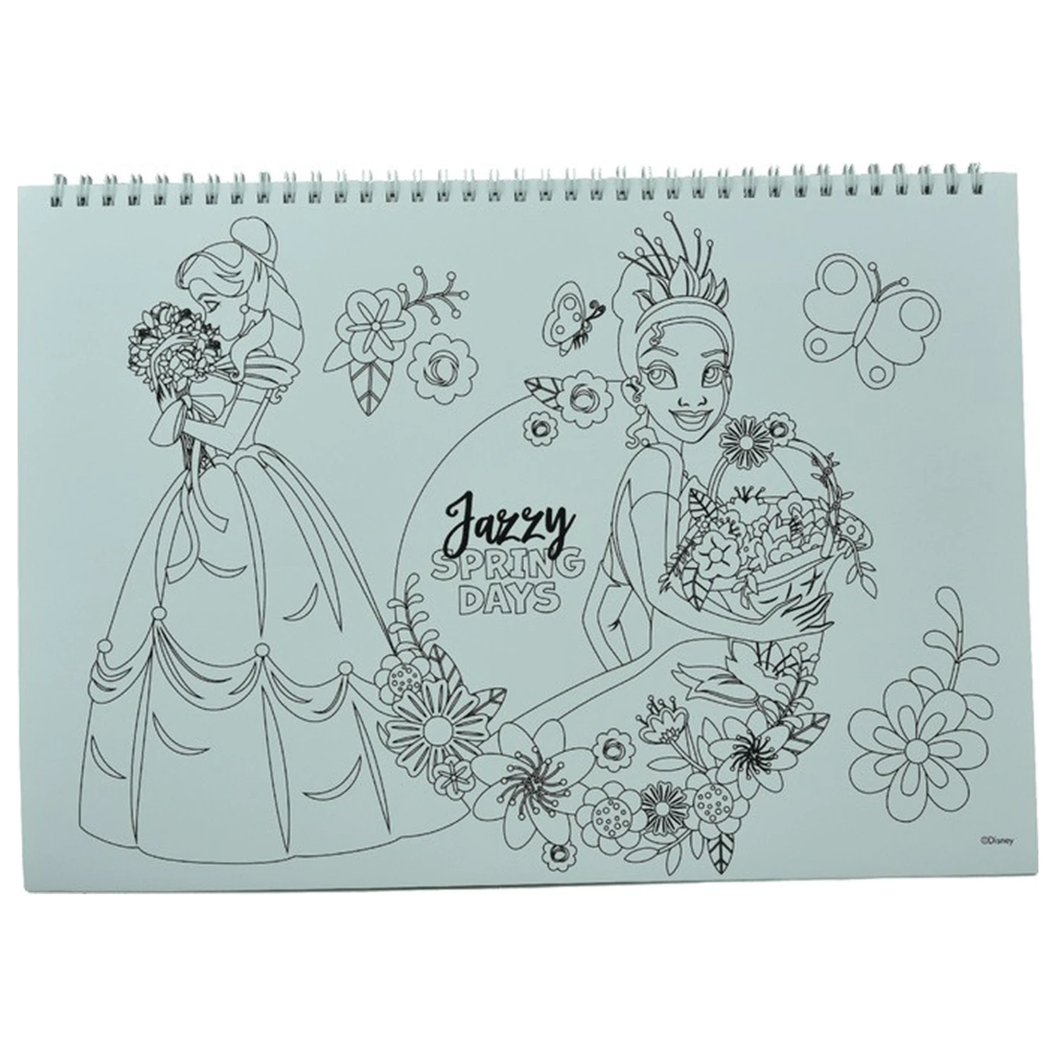 Disney Princess Jarný A/4 špirálový skicár 40 listov s nálepkami produktová fotografia