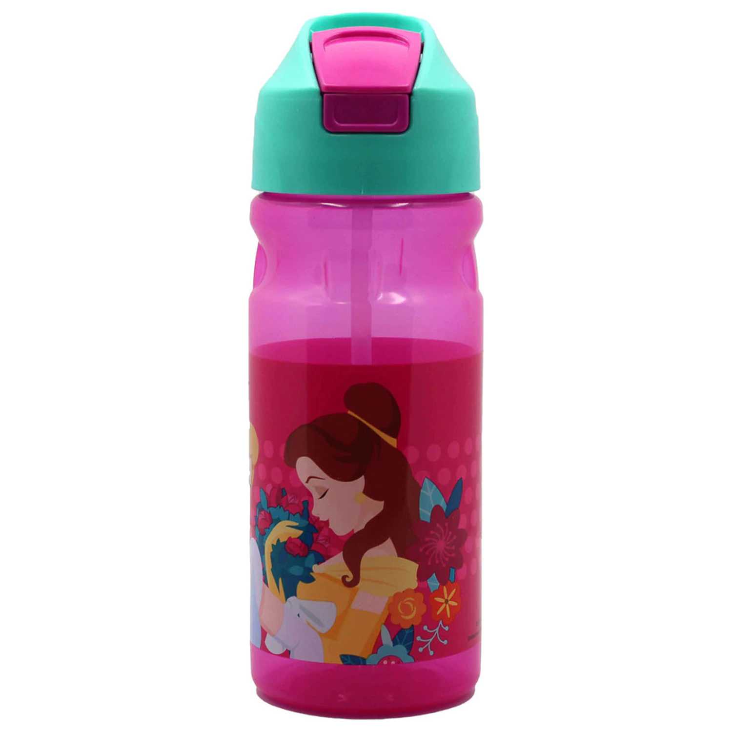 Disney Princesses Spring plastová fľaša na vodu so slamkou 500 ml produktová fotografia