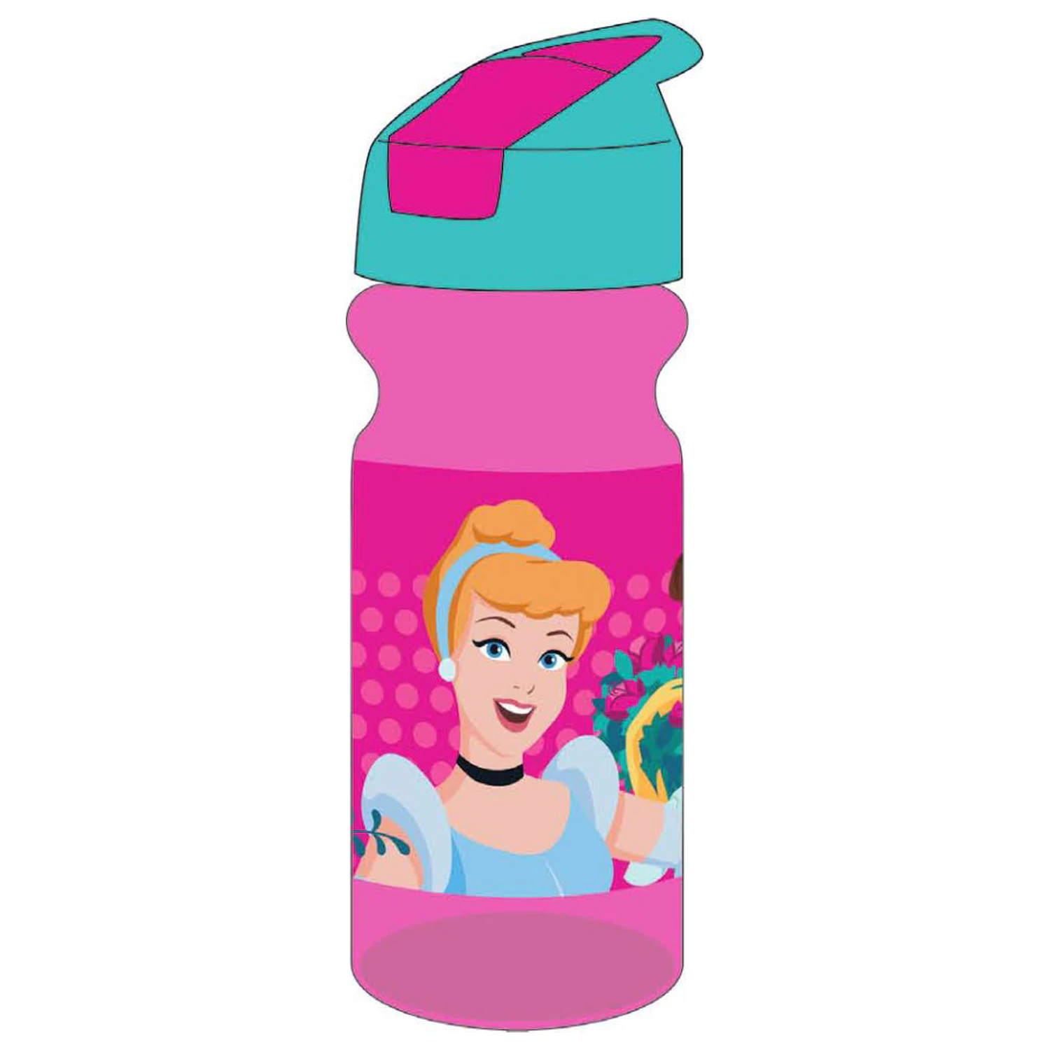 Disney Princesses Spring plastová fľaša na vodu so slamkou 500 ml produktová fotografia