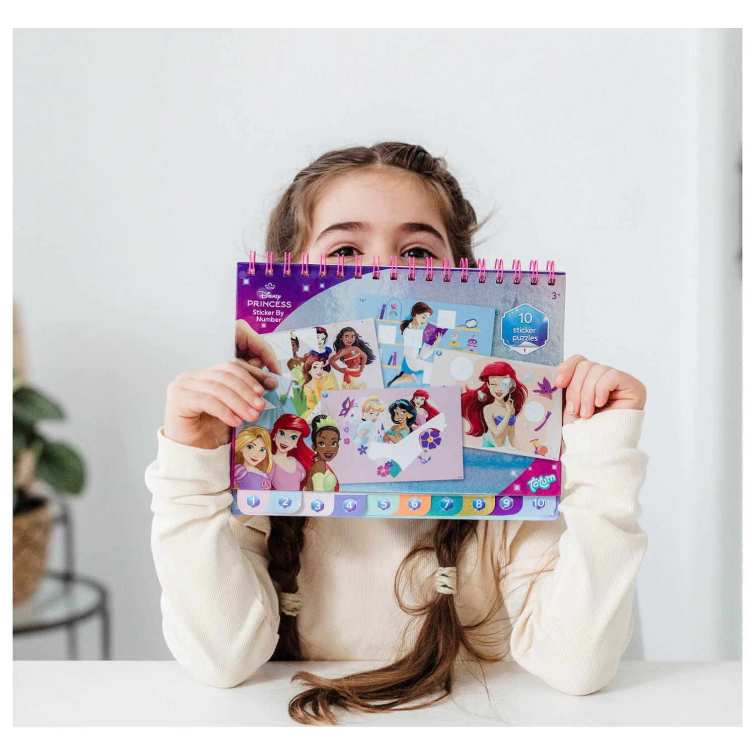 Disney Princess Story Puzzle nálepková a omaľovánková súprava produktová fotografia
