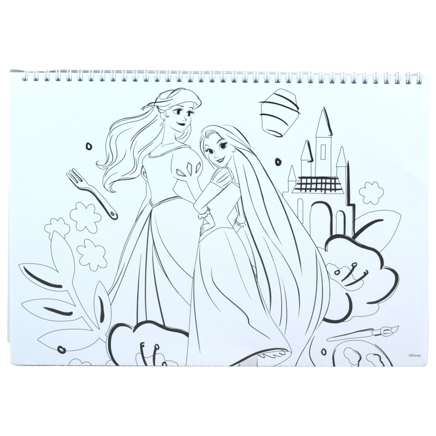 Disney Princess Your World A/4 špirálový skicár 40 listov s nálepkami produktová fotografia