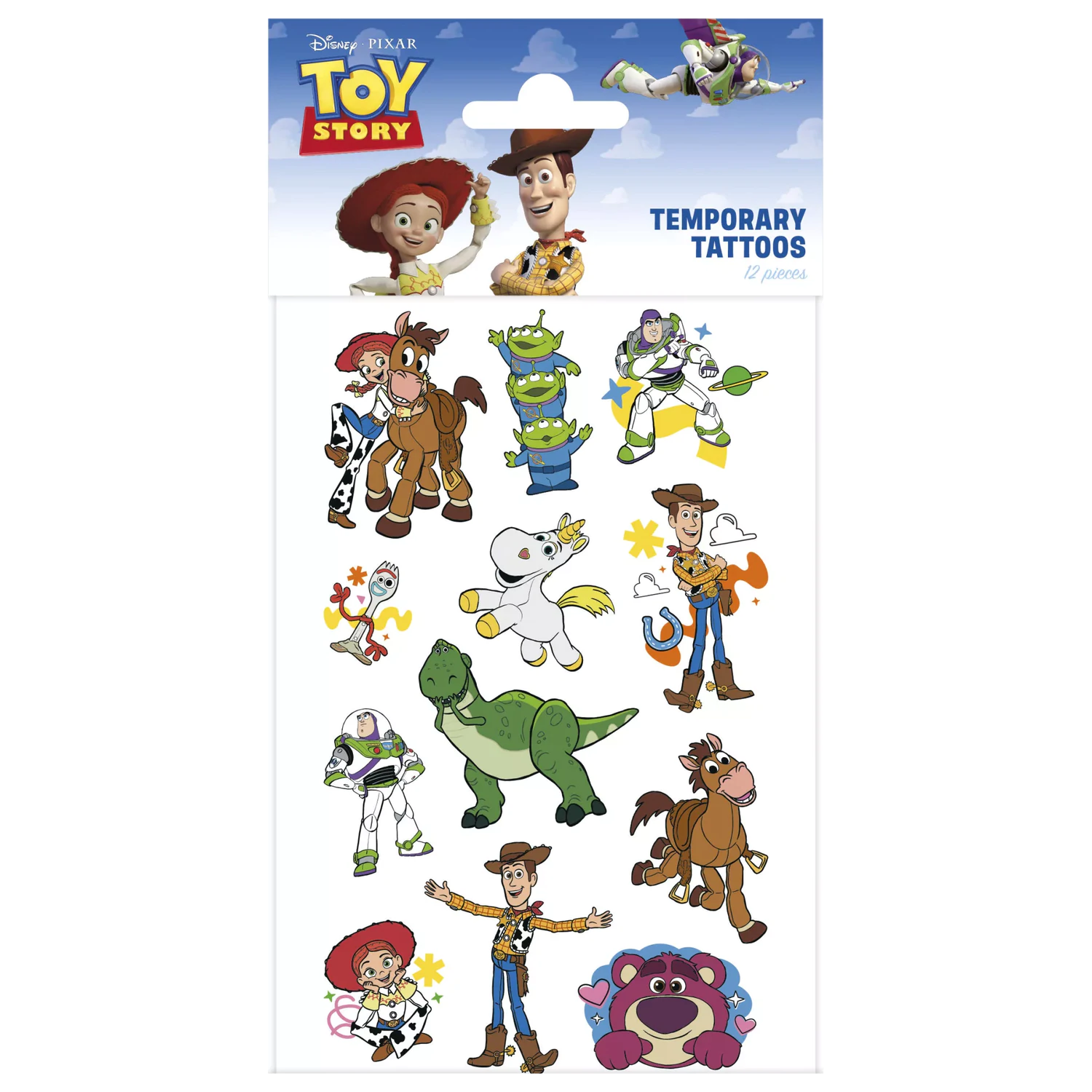 Disney Toy Story Dobrodružné tetovania 12 ks produktová fotografia