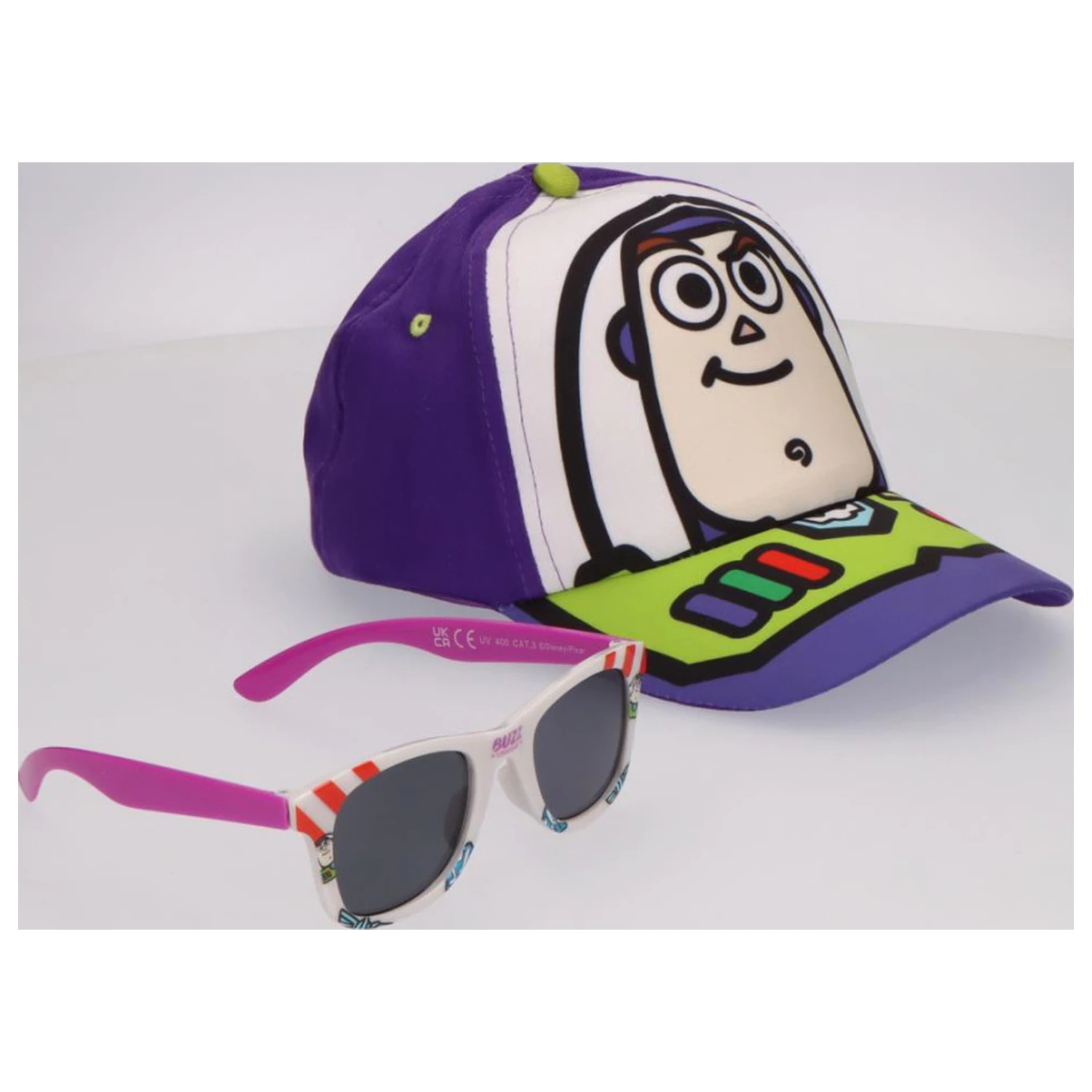 Disney Toy Story Buzz sada slnečných okuliarov a bejzbalovej čiapky produktová fotografia