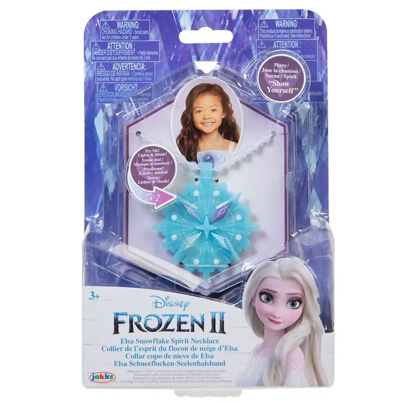 Disney Frozen 2 Elsa snowflake spirit náhrdelník produktová fotografia