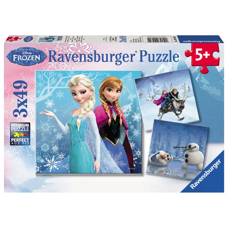 Disney Frozen 2 puzzle 3x49 kusov produktová fotografia
