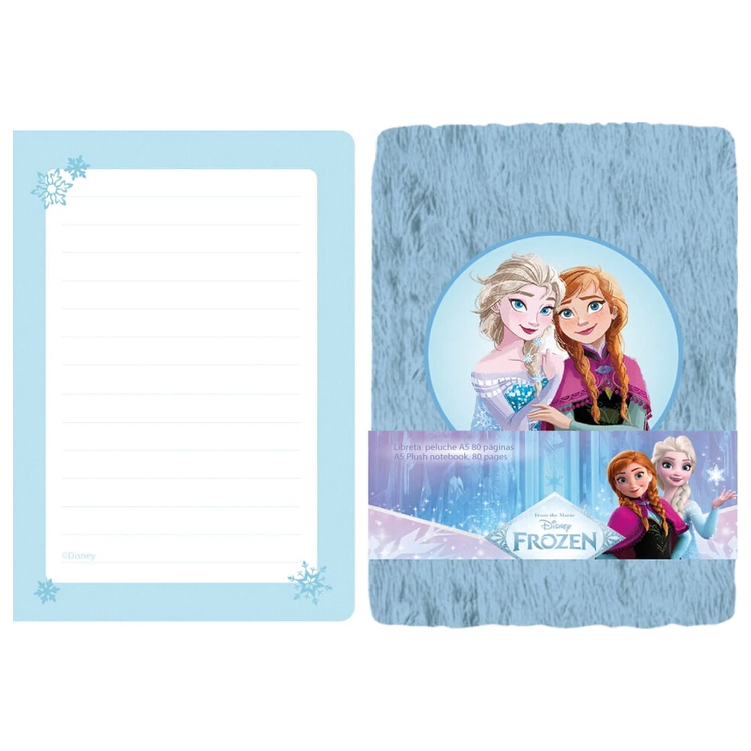 Disney Frozen plyšový zápisník A5 produktová fotografia