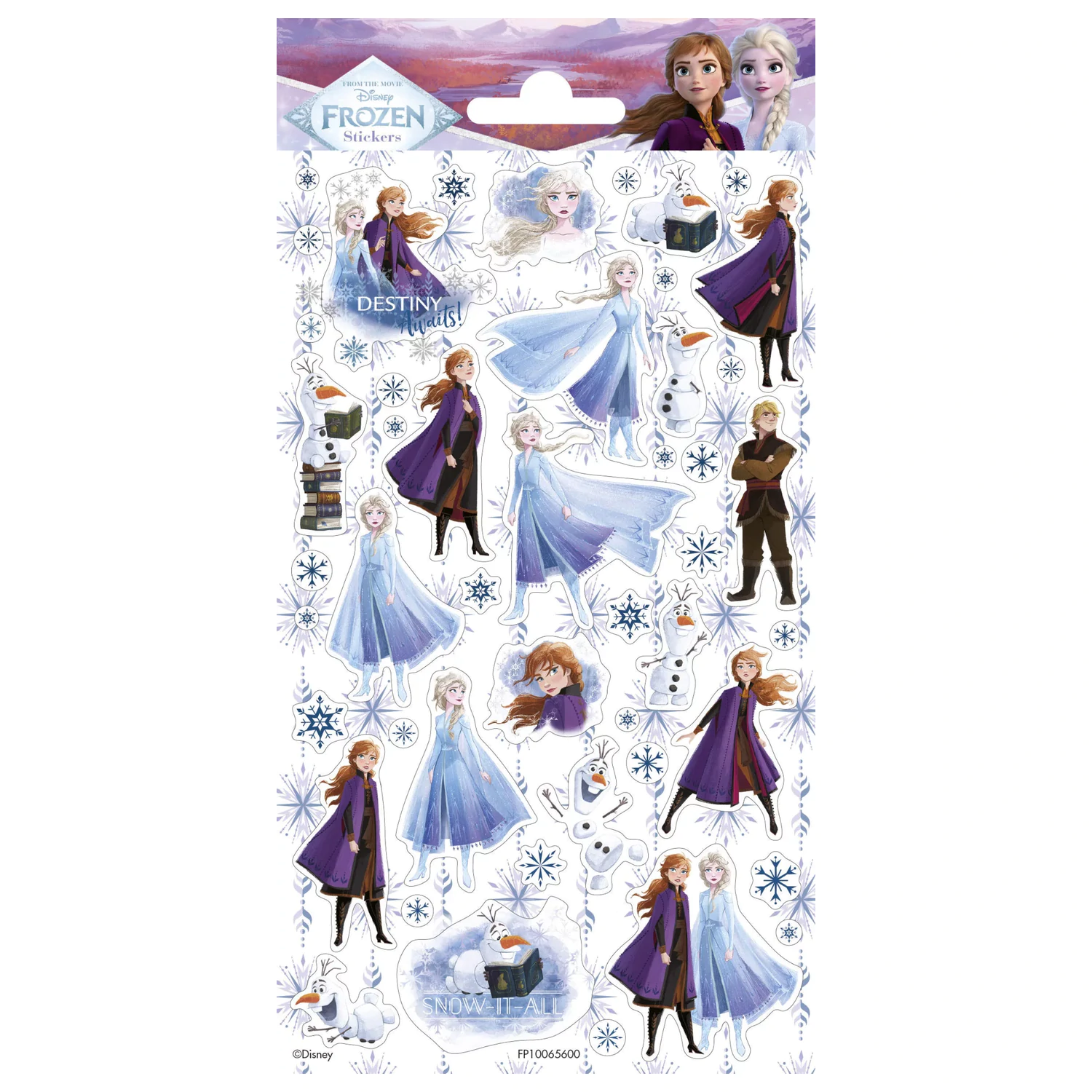 Disney Frozen Destiny Trblietavá nálepka produktová fotografia