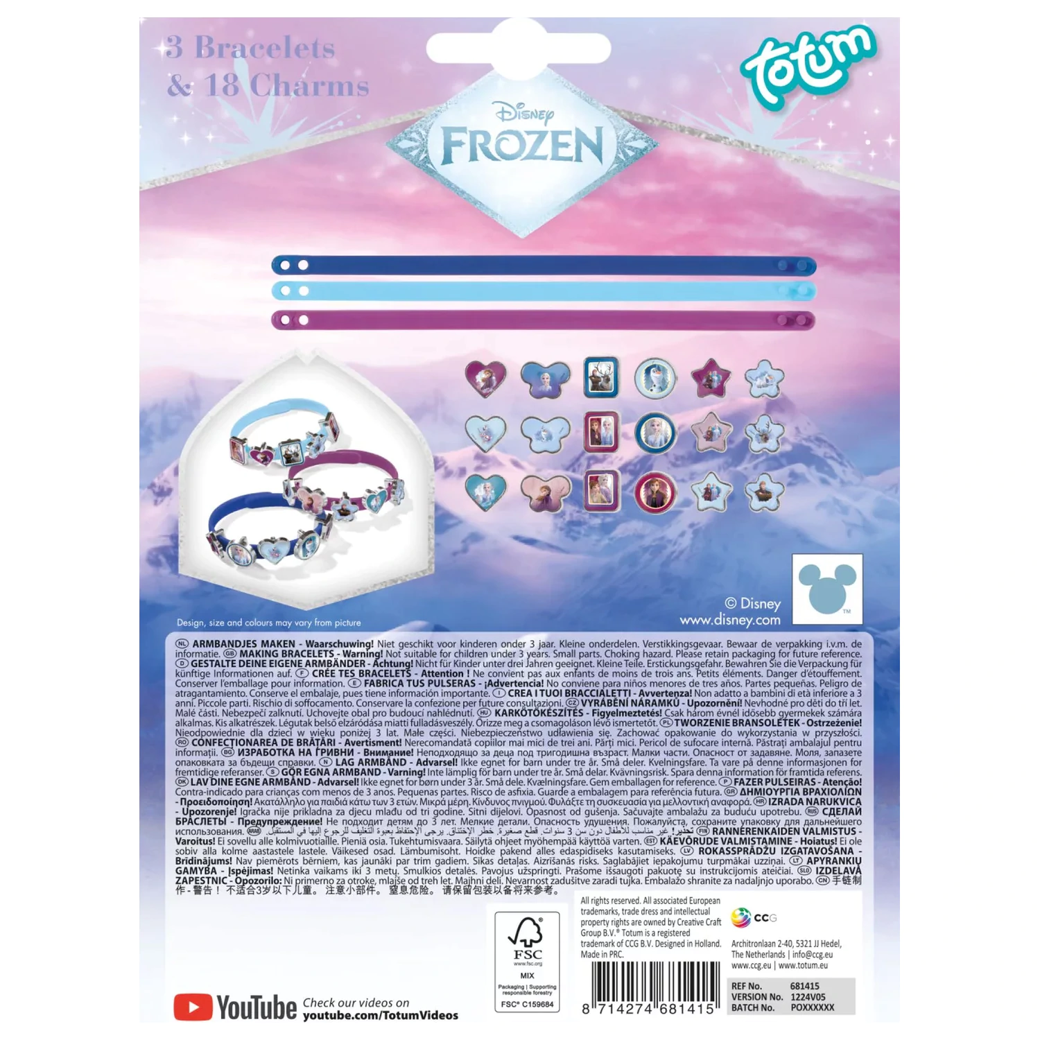 Disney Frozen Destiny Súprava na výrobu náramkov produktová fotografia