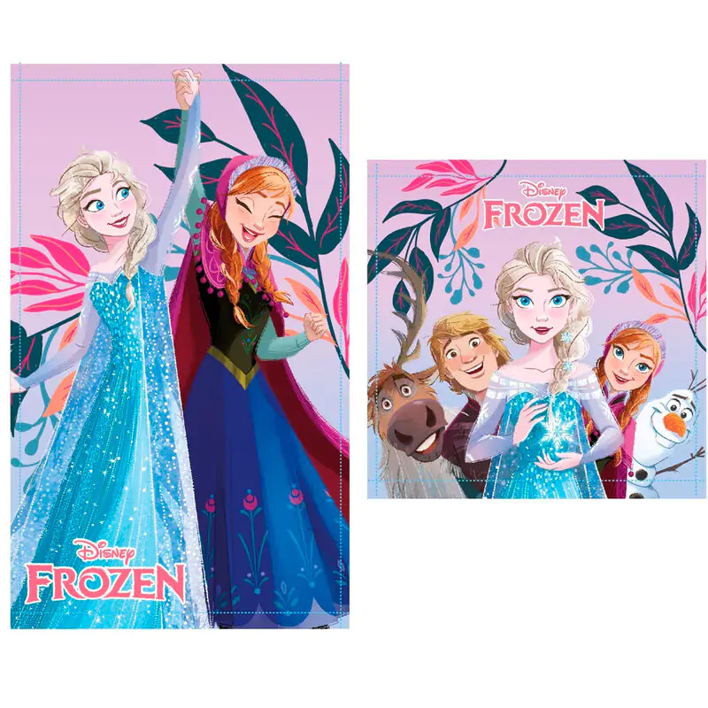 Disney Frozen Elsa & Anna set 2 bavlnené uteráky produktová fotografia