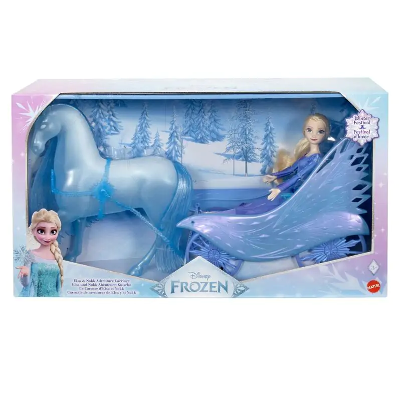 Disney Frozen Elsa bábika + Carriage Nokk Playset produktová fotografia