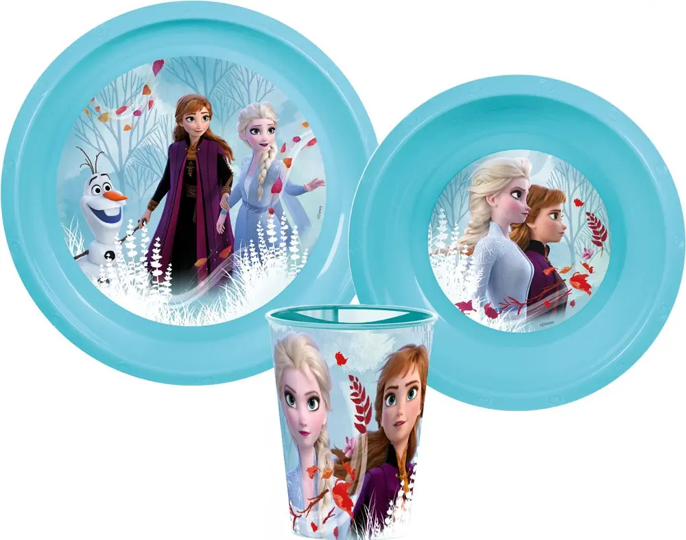 Disney Frozen jedálenský set, plastový set produktová fotografia