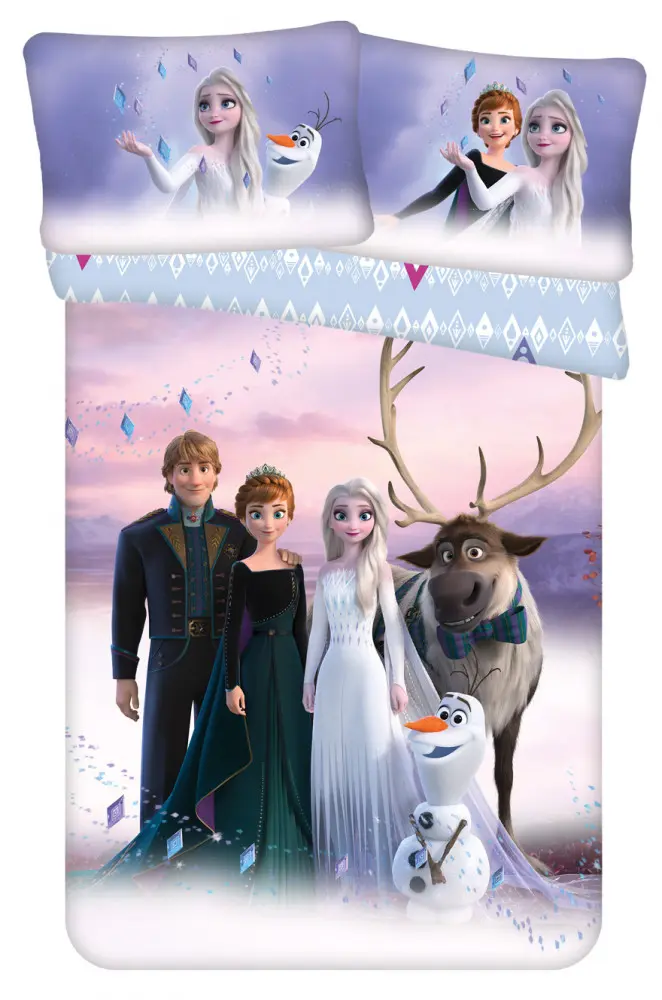 Disney Frozen detský obliečka na perinu 100x135 cm, obliečka na vankúš 40x60 cm produktová fotografia