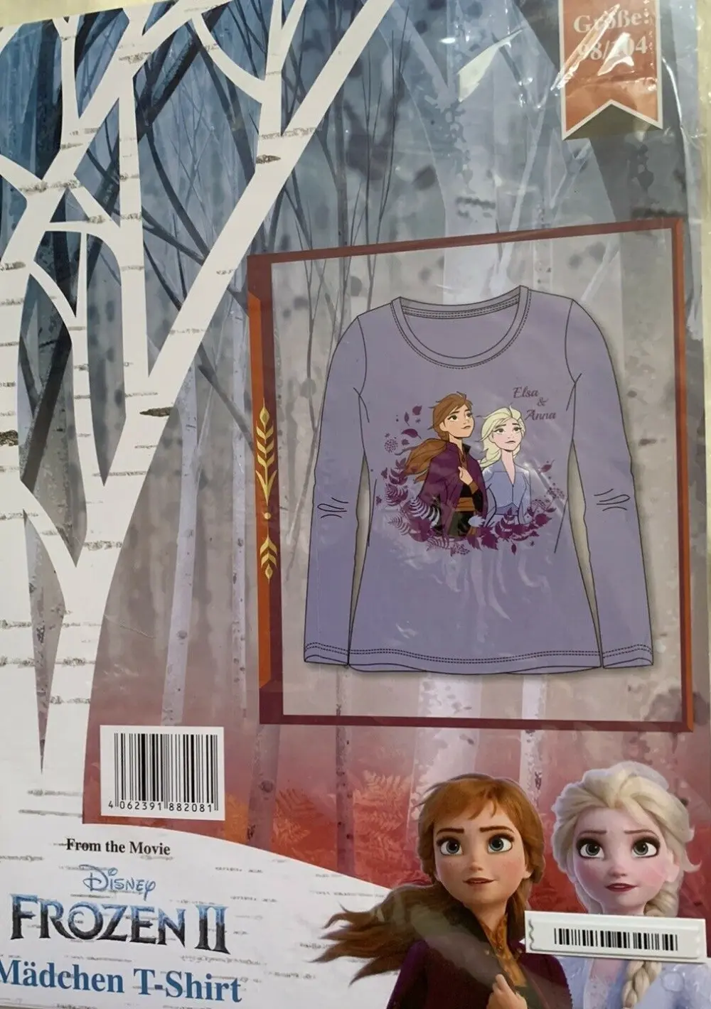 Disney Frozen detský top s dlhým rukávom produktová fotografia