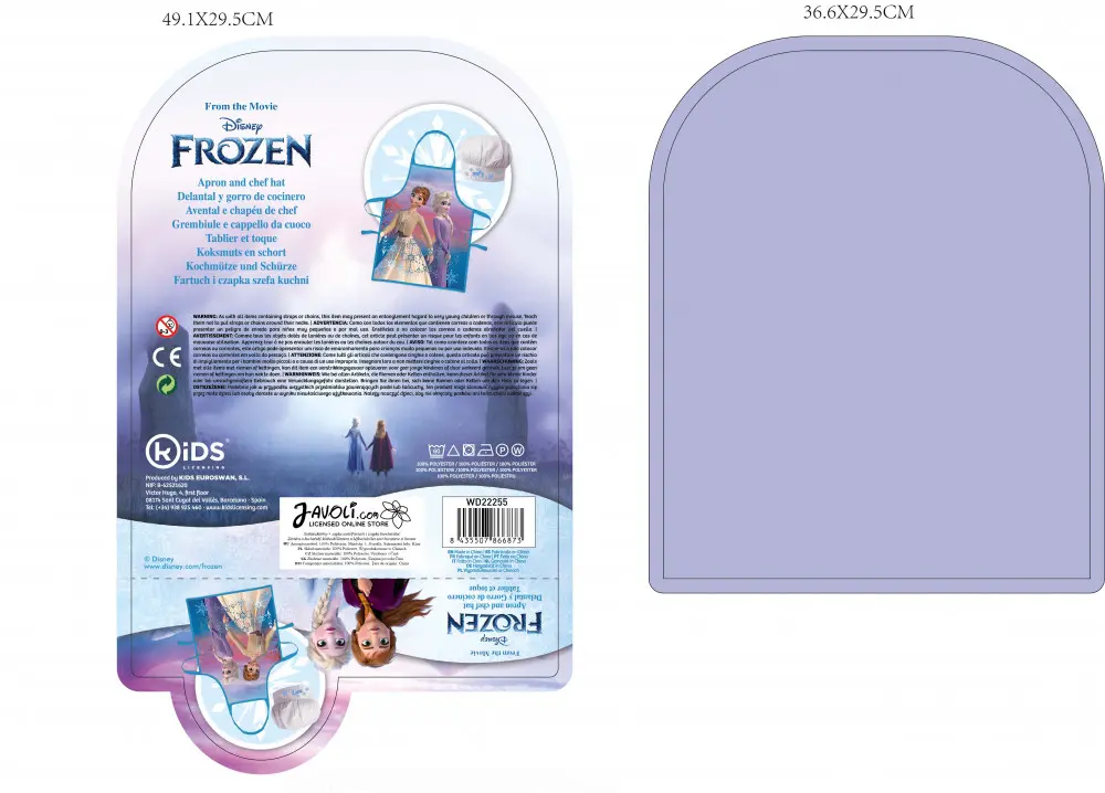 Disney Frozen Detská zástera 2-dielna súprava produktová fotografia