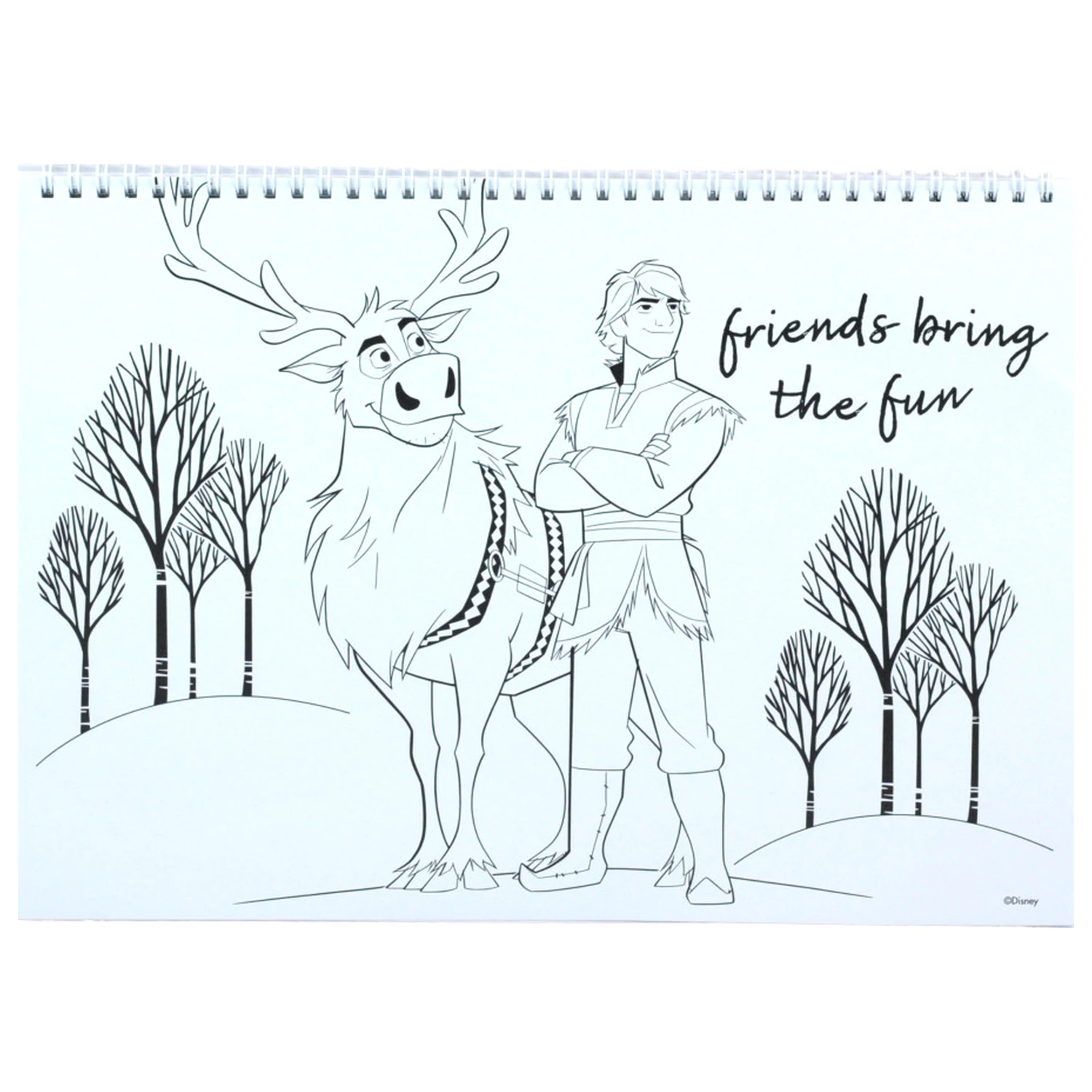 Disney Frozen Srdce A/4 špirálový skicár 40 listov s nálepkami produktová fotografia