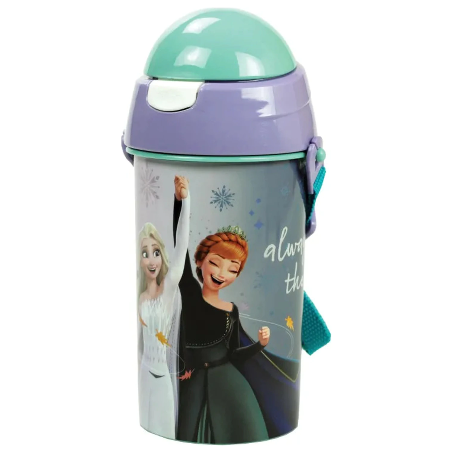 Disney Frozen Idyllic plastová fľaša so slamkou s háčikom 500 ml produktová fotografia