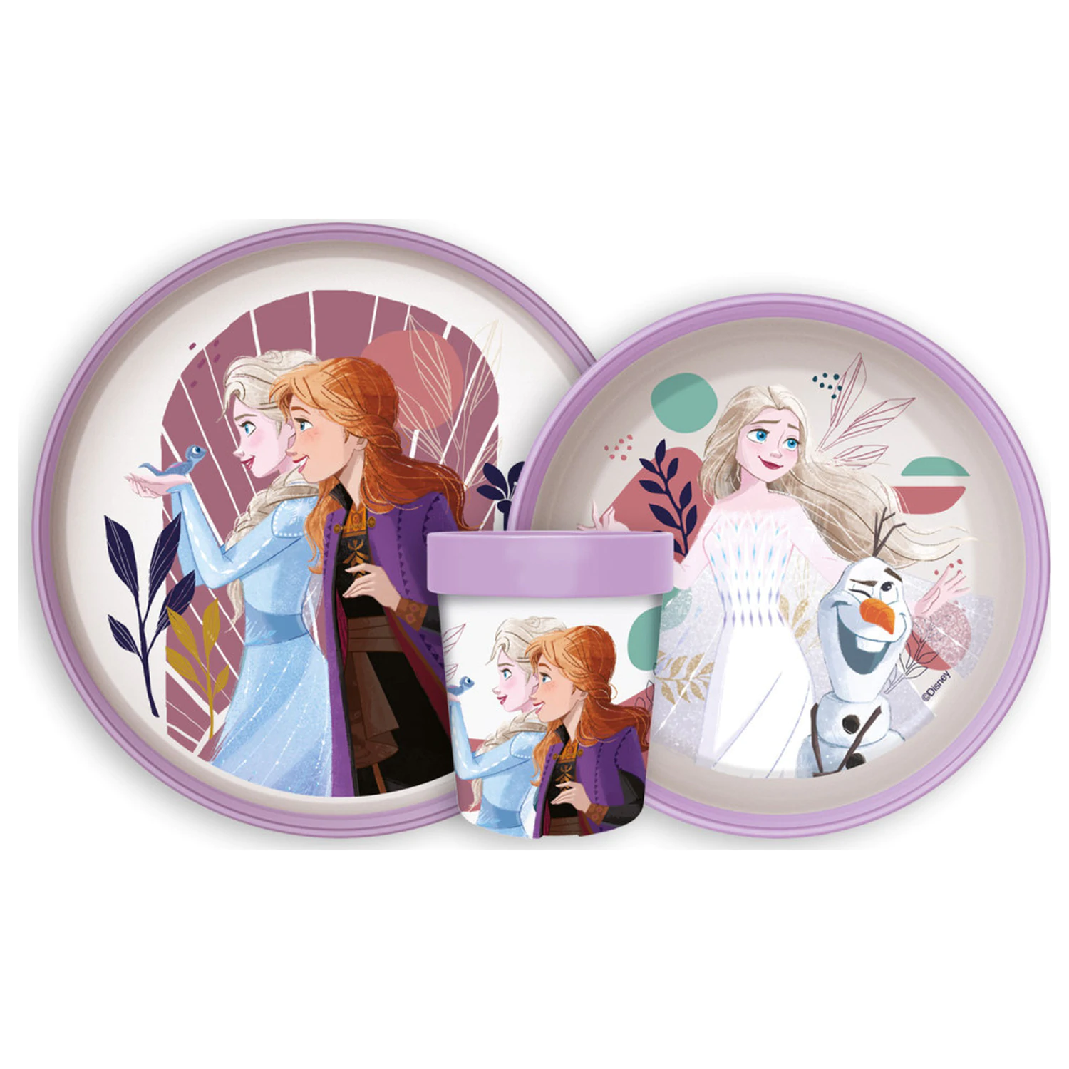 Disney Frozen Journey protišmyková súprava riadu na večeru, súprava z mikroplastu produktová fotografia