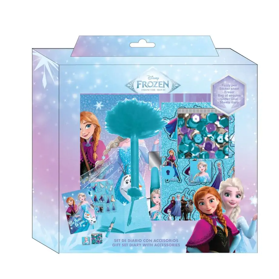 Disney Frozen diár set produktová fotografia