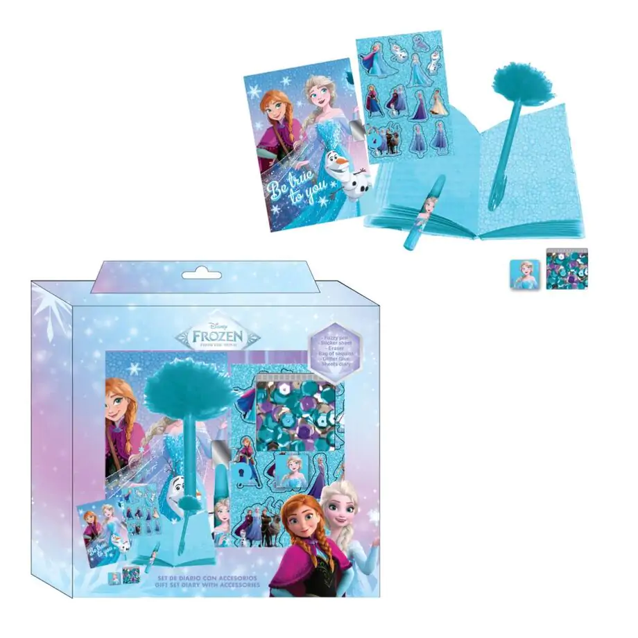 Disney Frozen diár set produktová fotografia