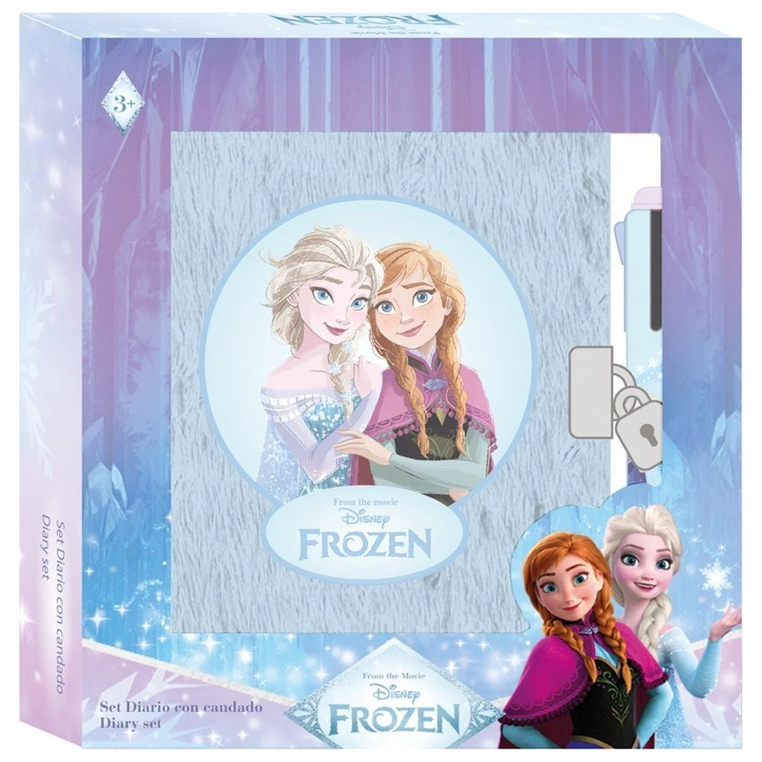 Disney Frozen Diár + 4-farebné pero produktová fotografia